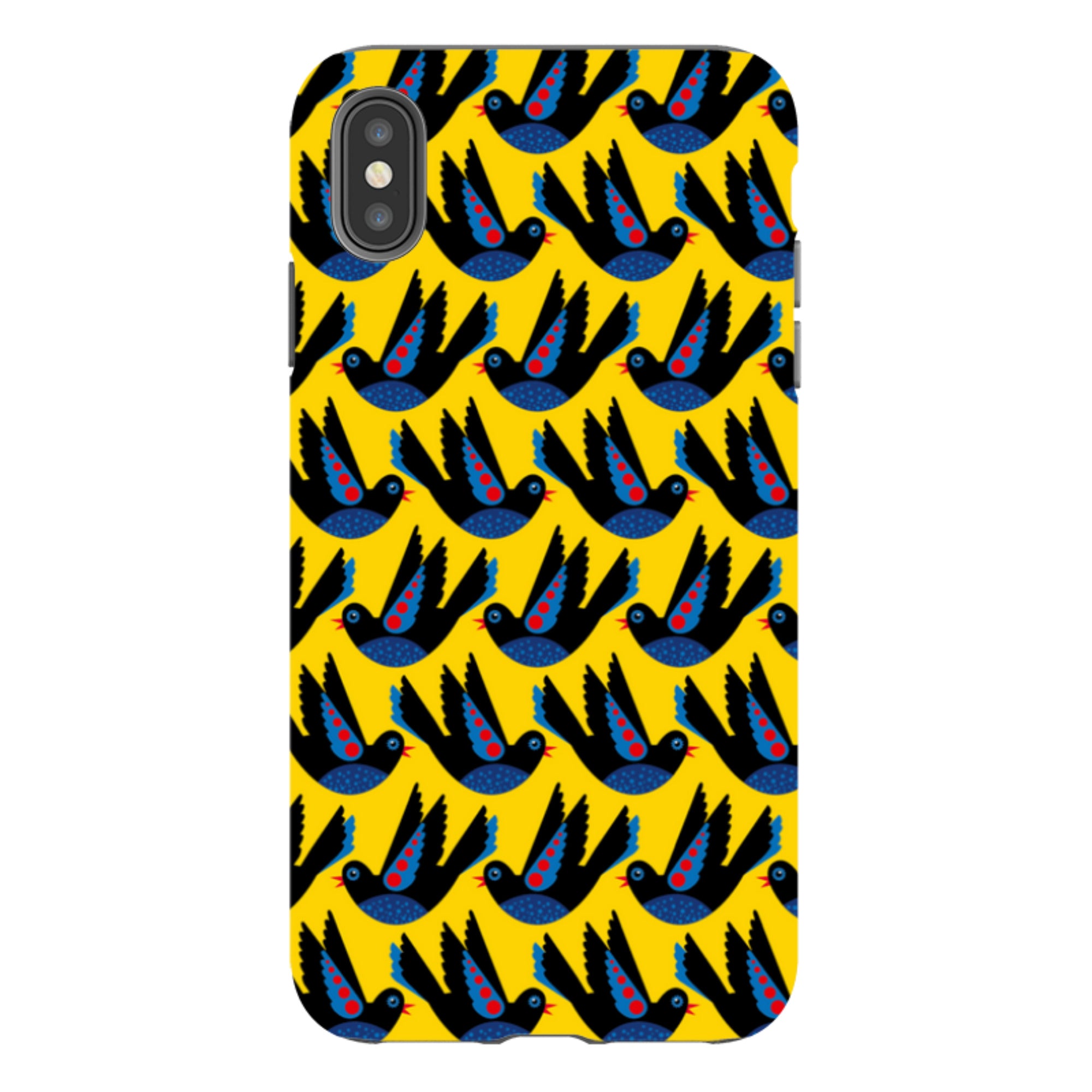 iPhone Tough Case - Black Bird By Patternistas