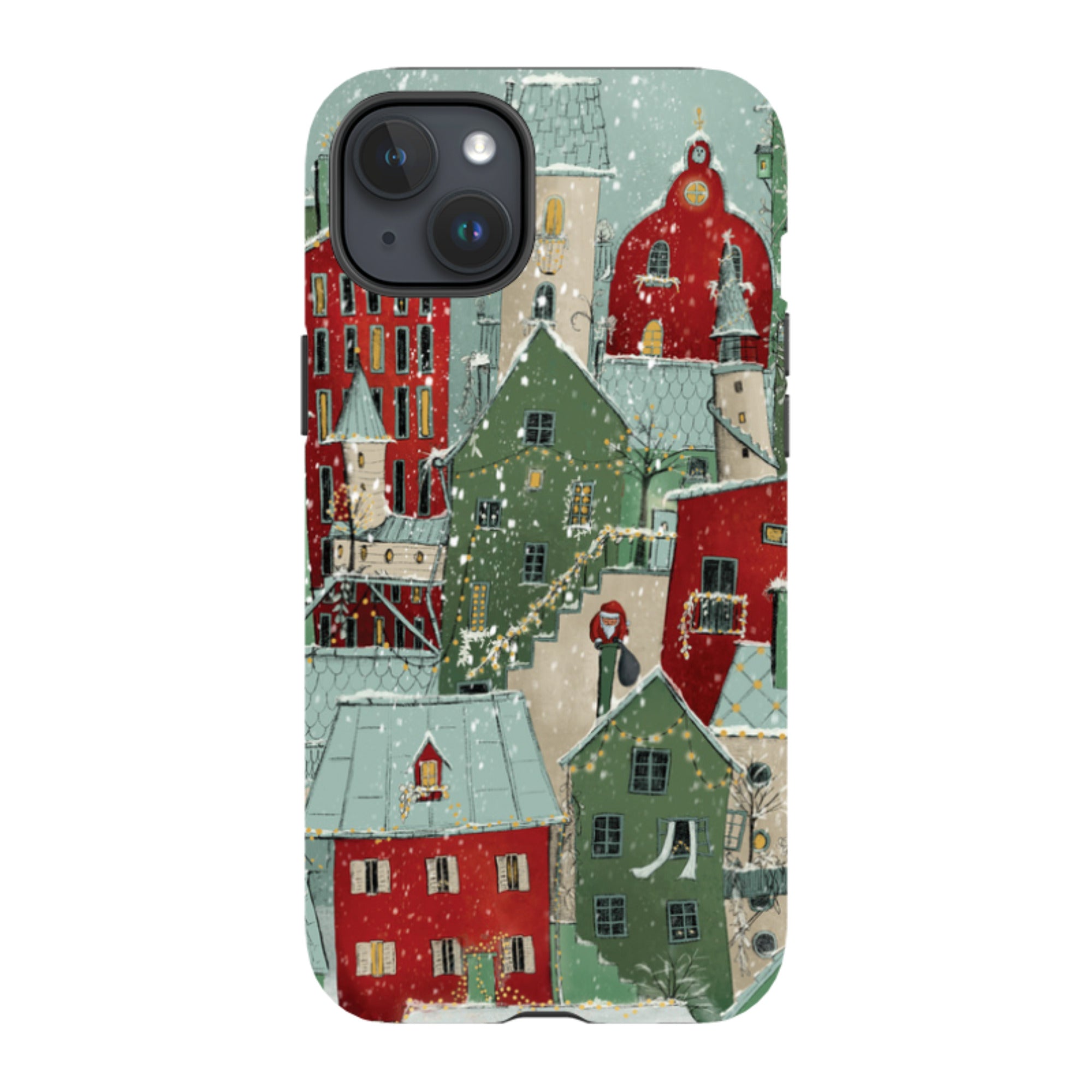 iPhone Tough Case - Citywinkles Red By Maja Lindberg