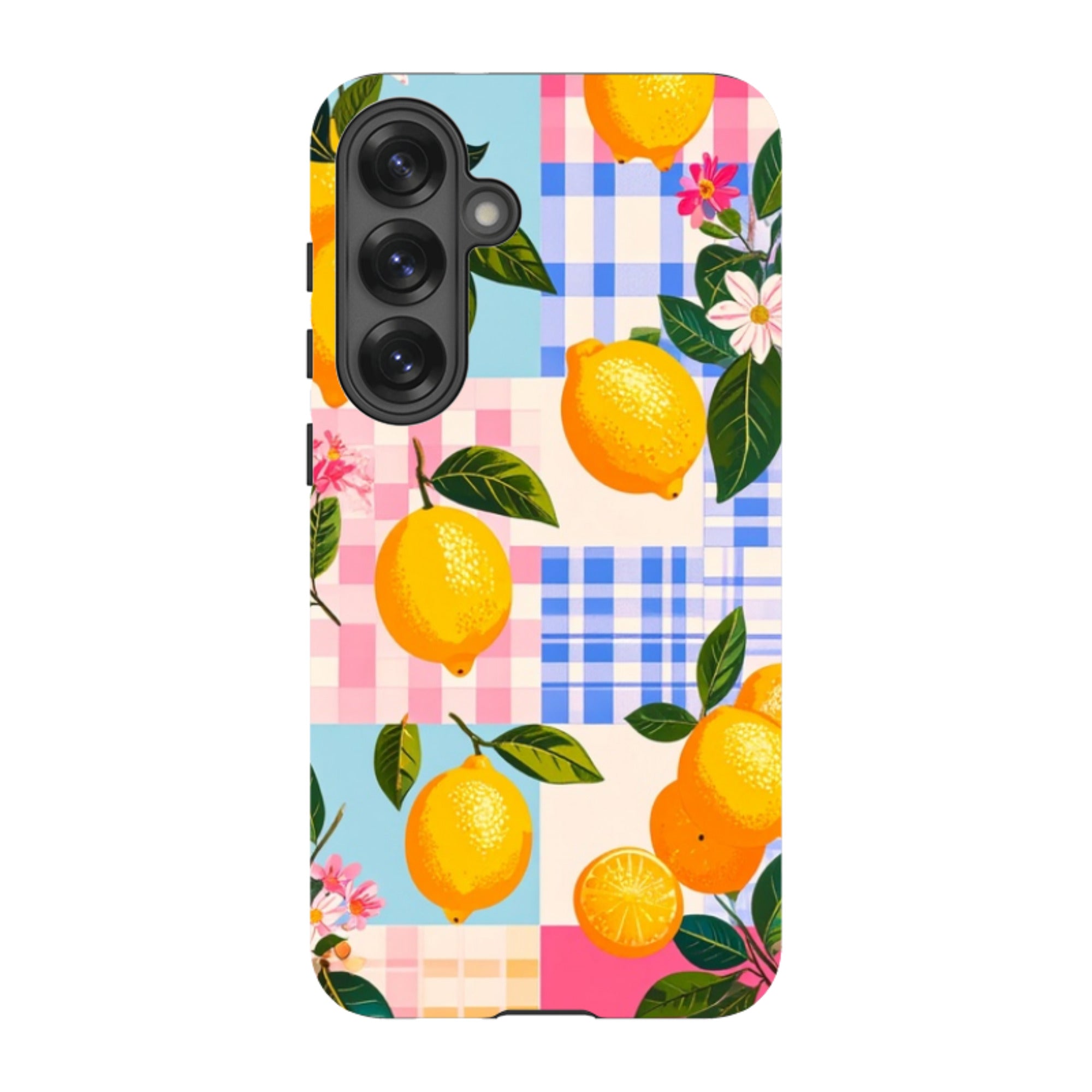 Samsung Tough Case - Lemons and Checks