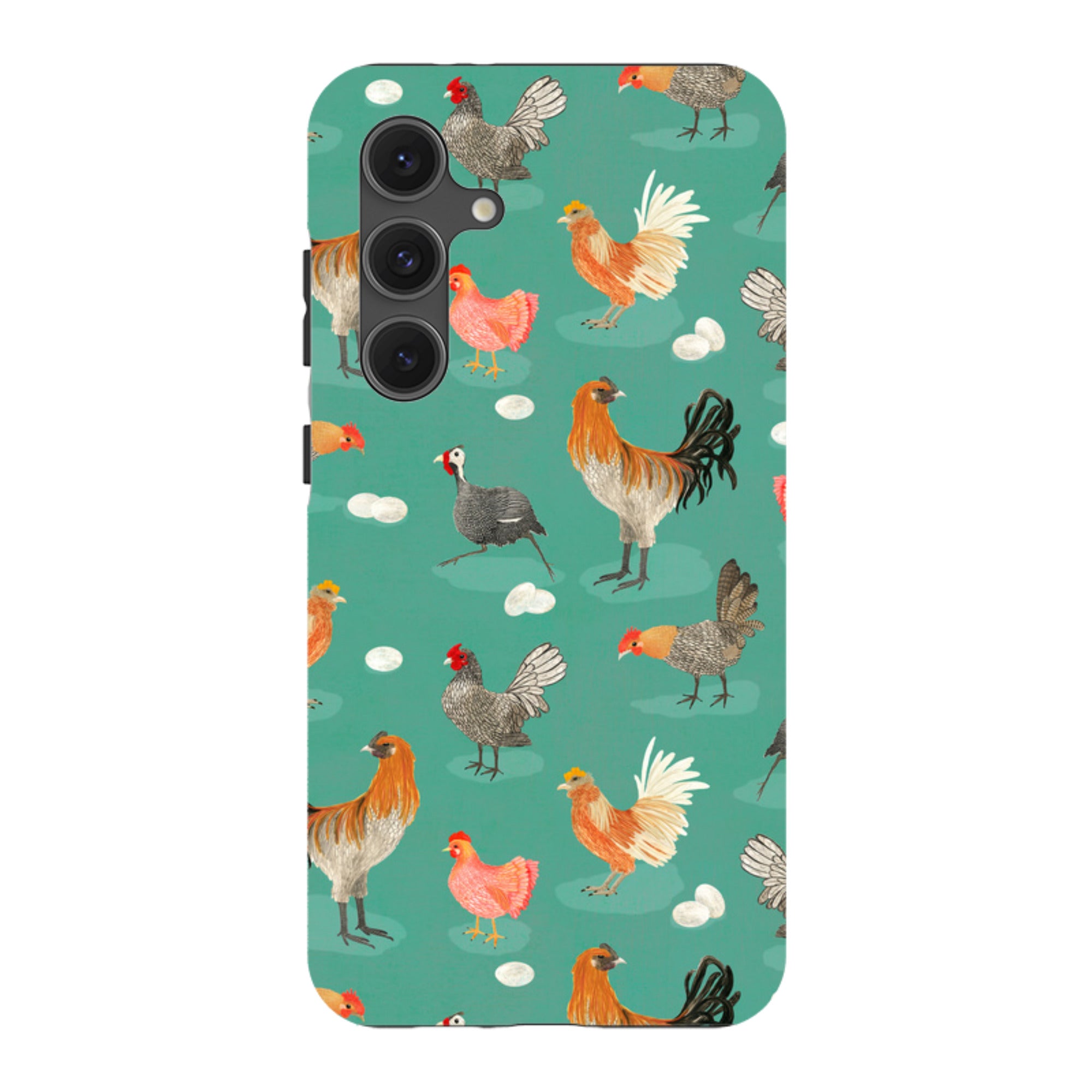 Samsung Tough Case - Chicken Teal By Katherine Quinn