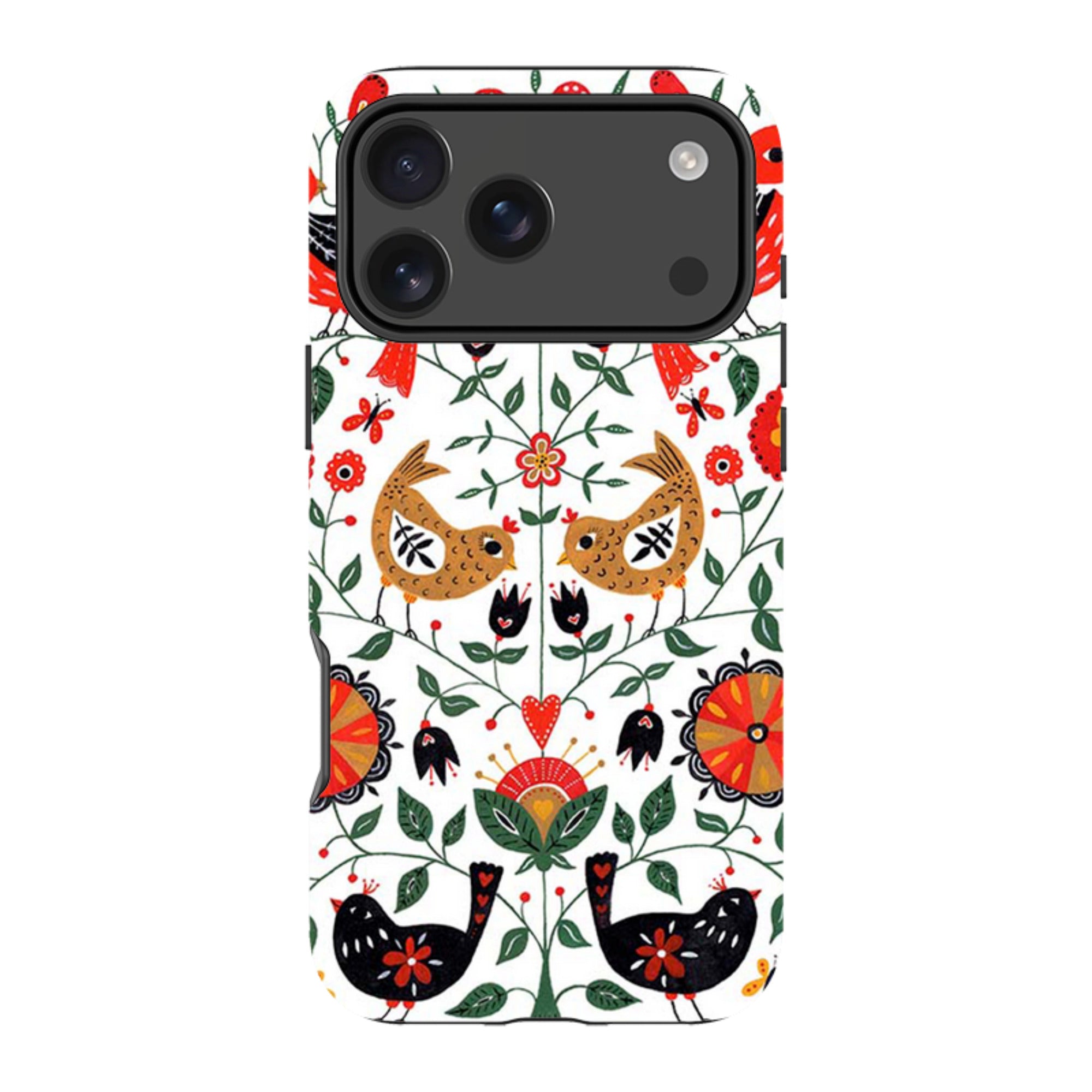 iPhone MagSafe Tough Case -  Birds and Florals By Suzy Taylor