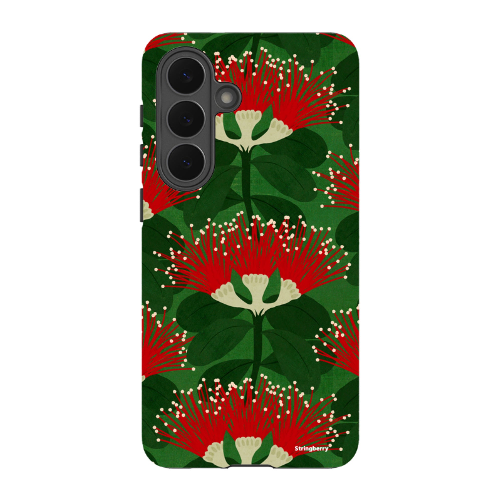 Samsung Tough Case - Pohutukawa Green And Red By Katherine Quinn