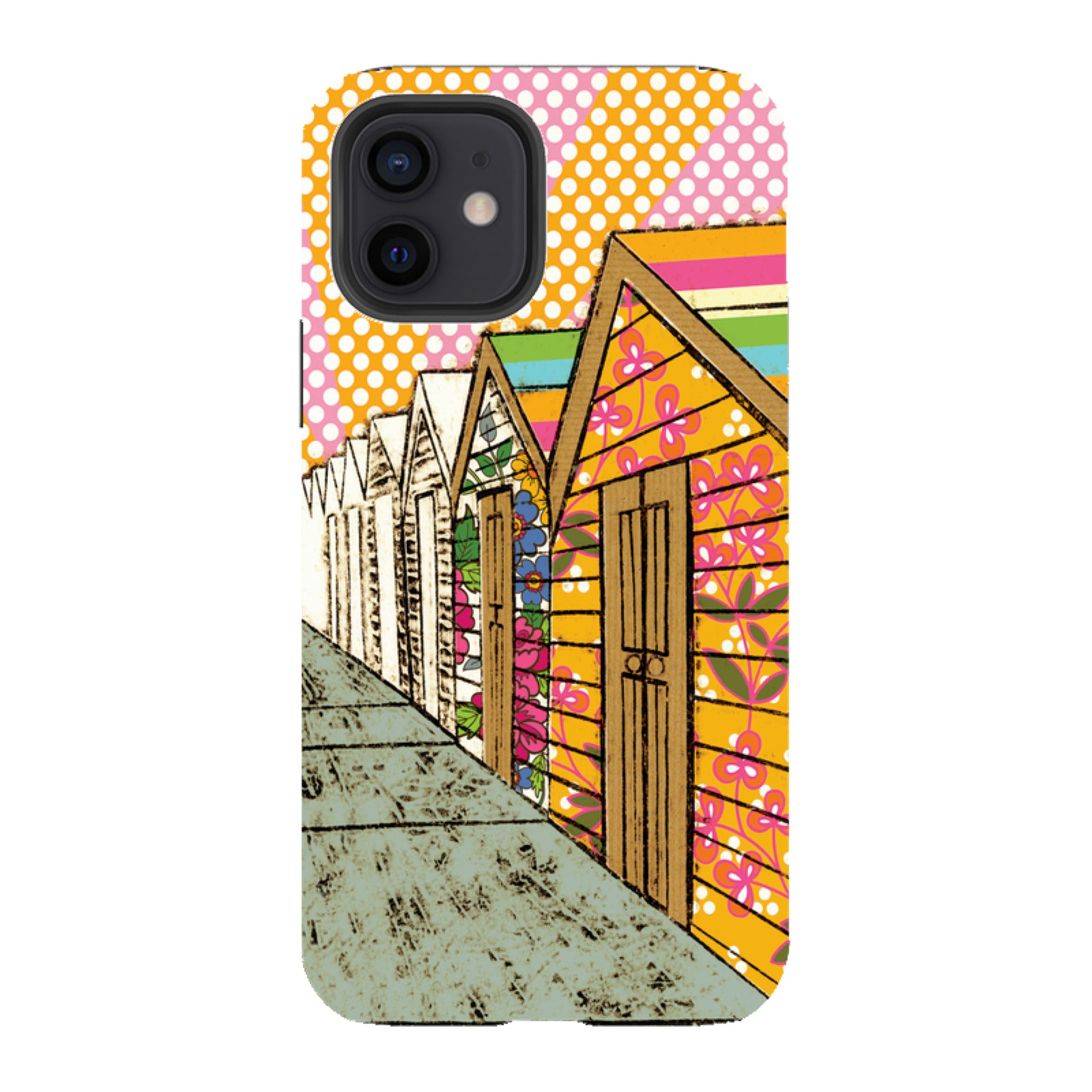iPhone Tough Case - Beach Huts By Amelia Bowman