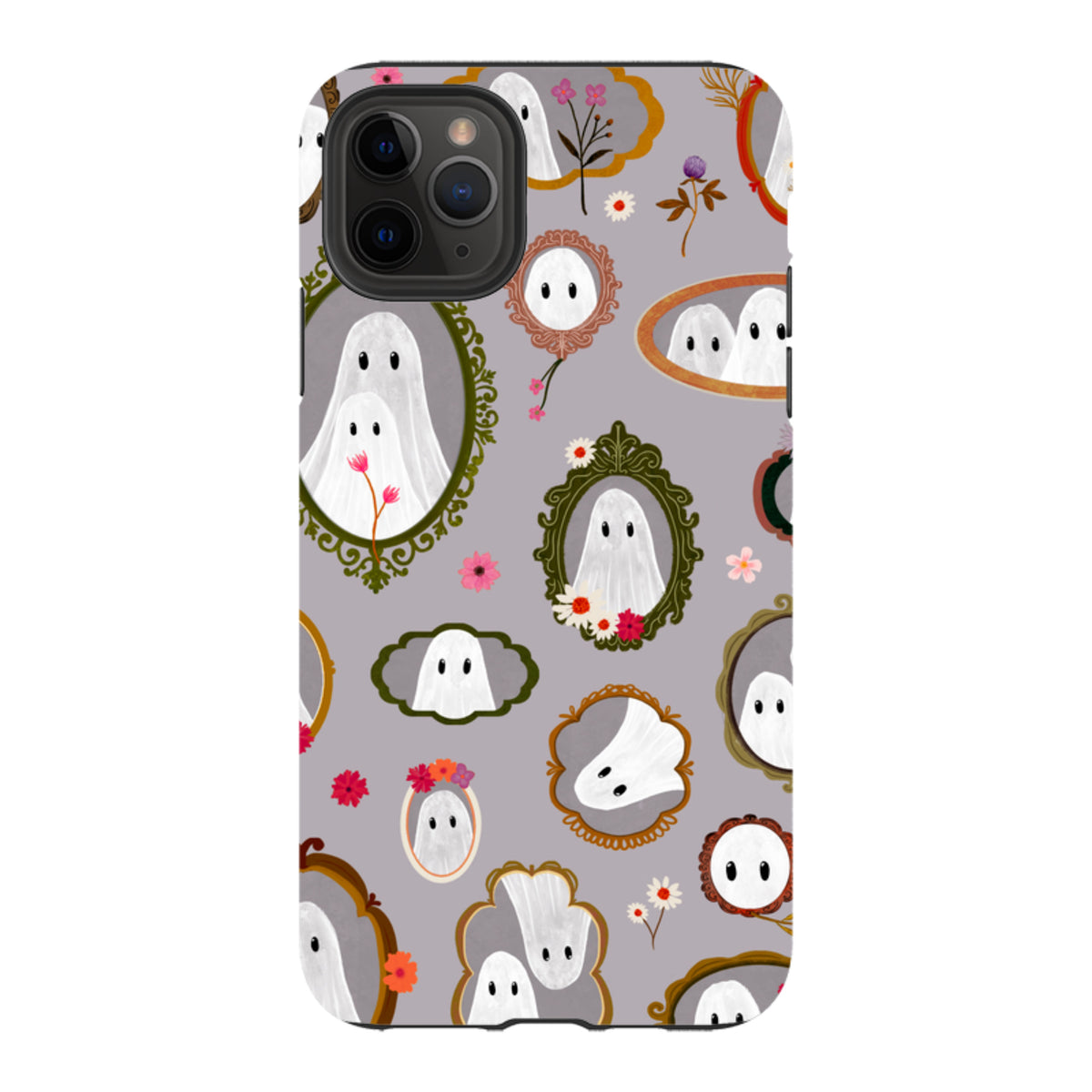 iPhone Tough Case - Framed Ghosts - Mauve By Katherine Quinn