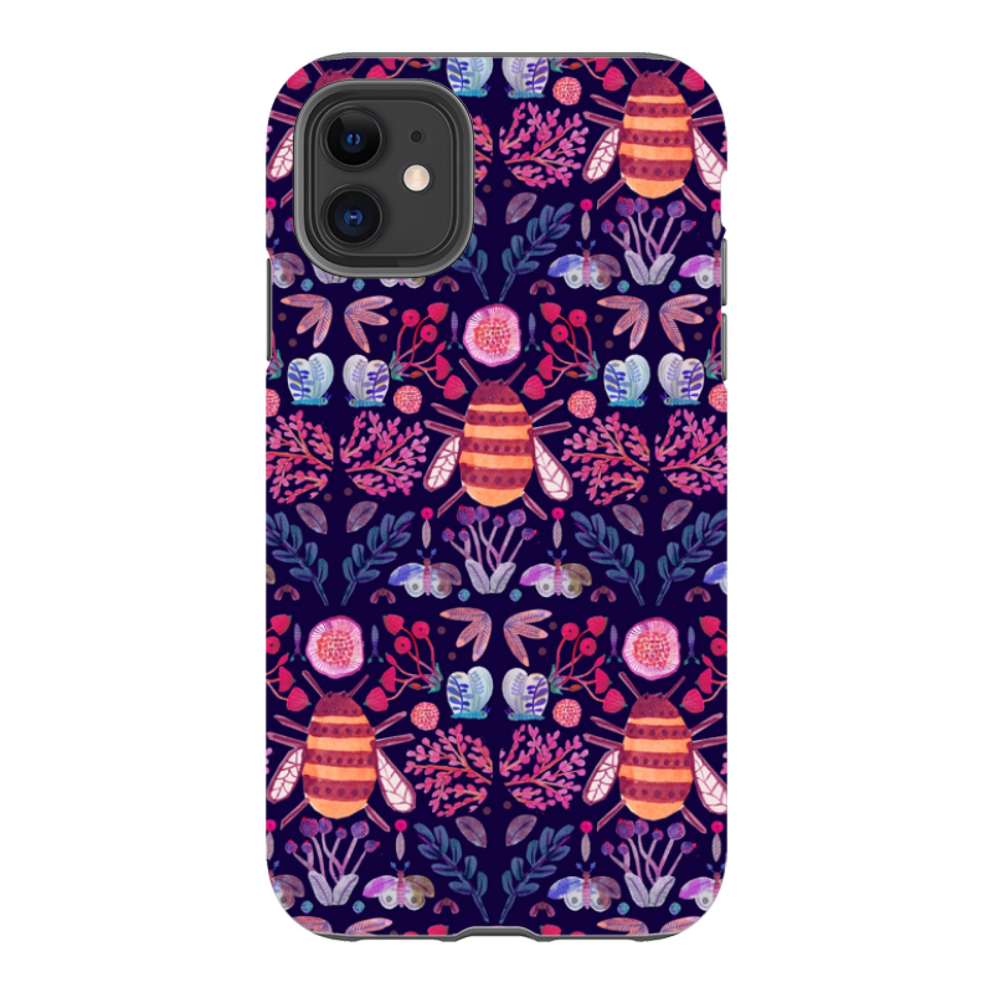 iPhone Tough Case - Botanics and Insects By Gabriela Larios
