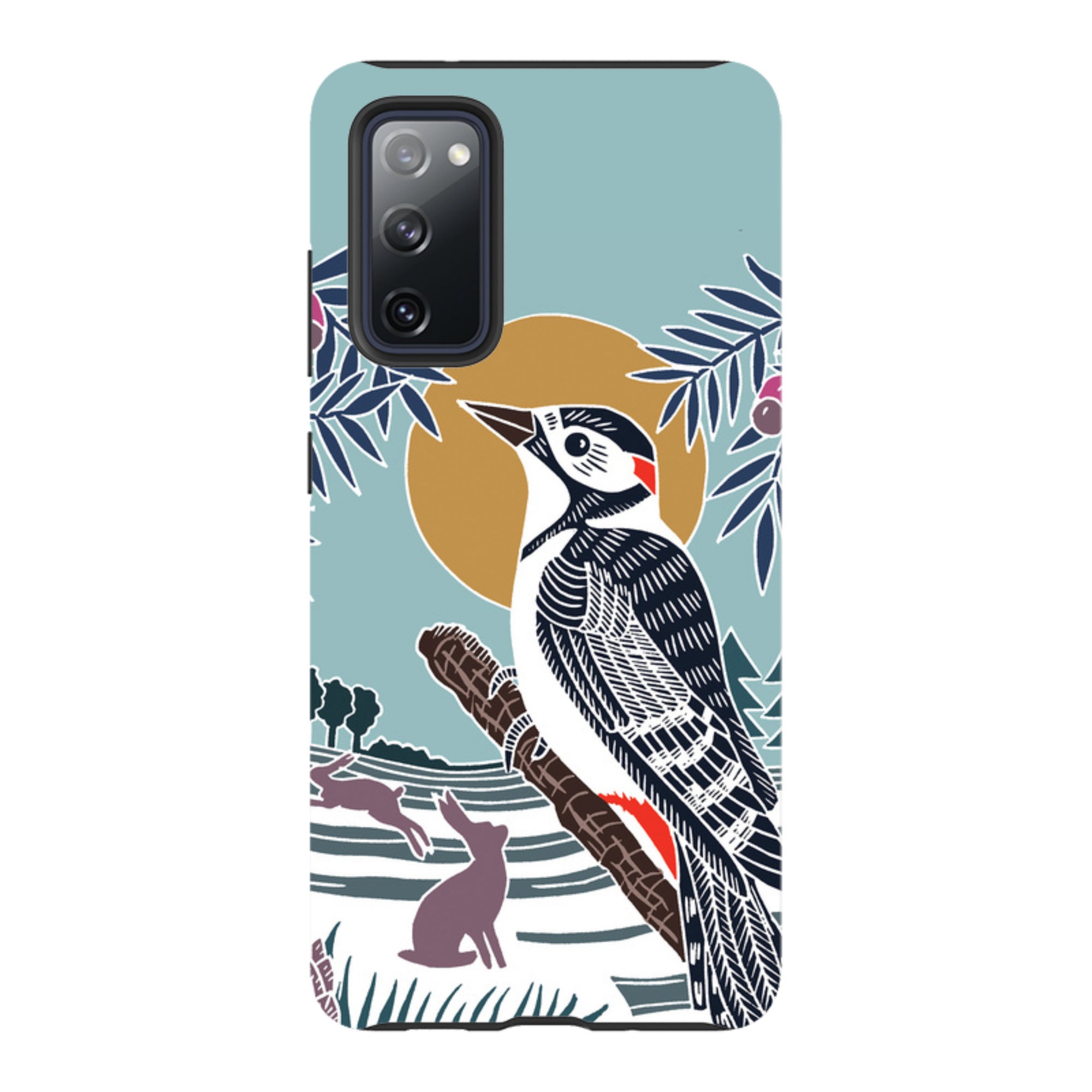 Samsung Tough Case - Woodpecker Brown By Kate Heiss