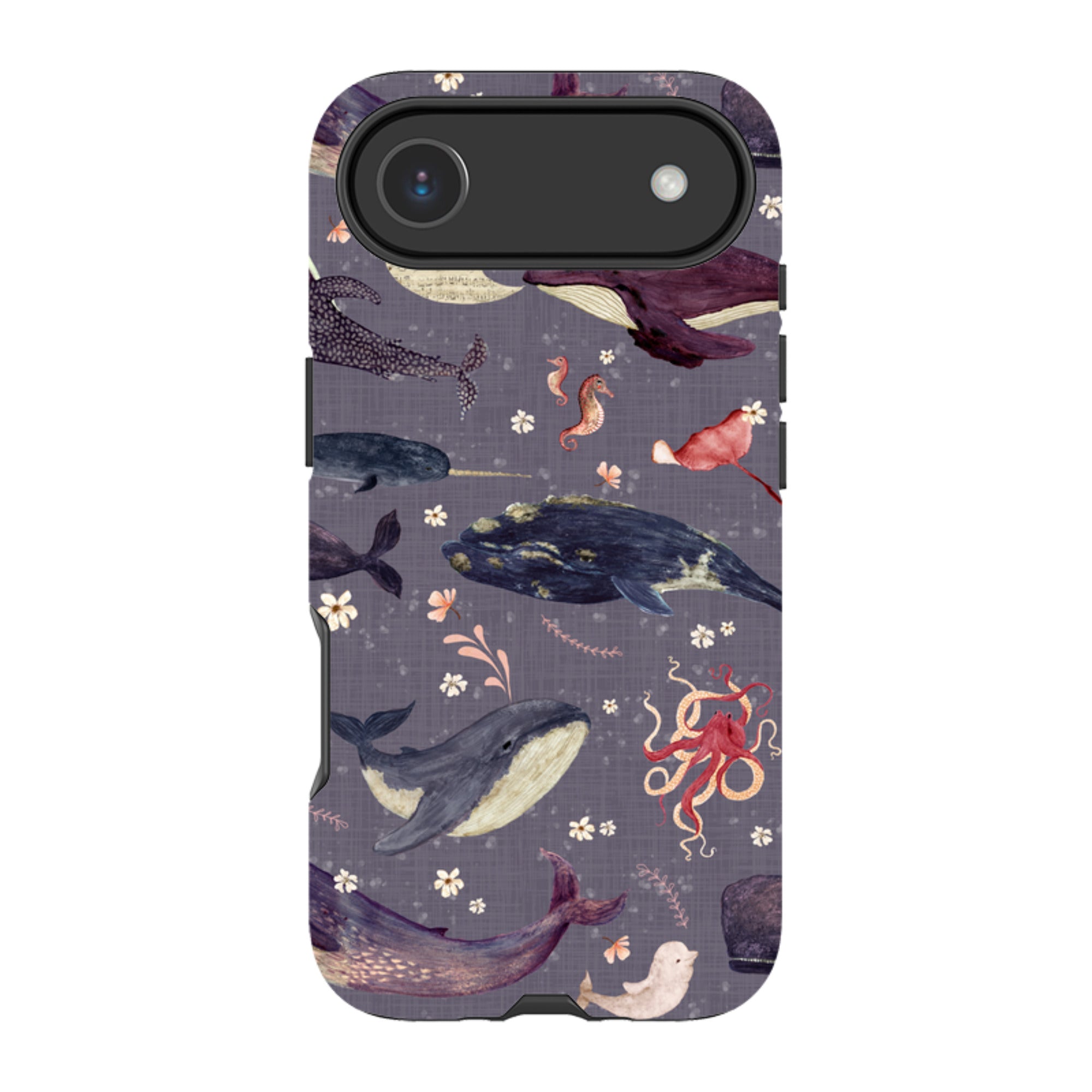 iPhone Tough Case - Whale Song Lavender By Katherine Quinn