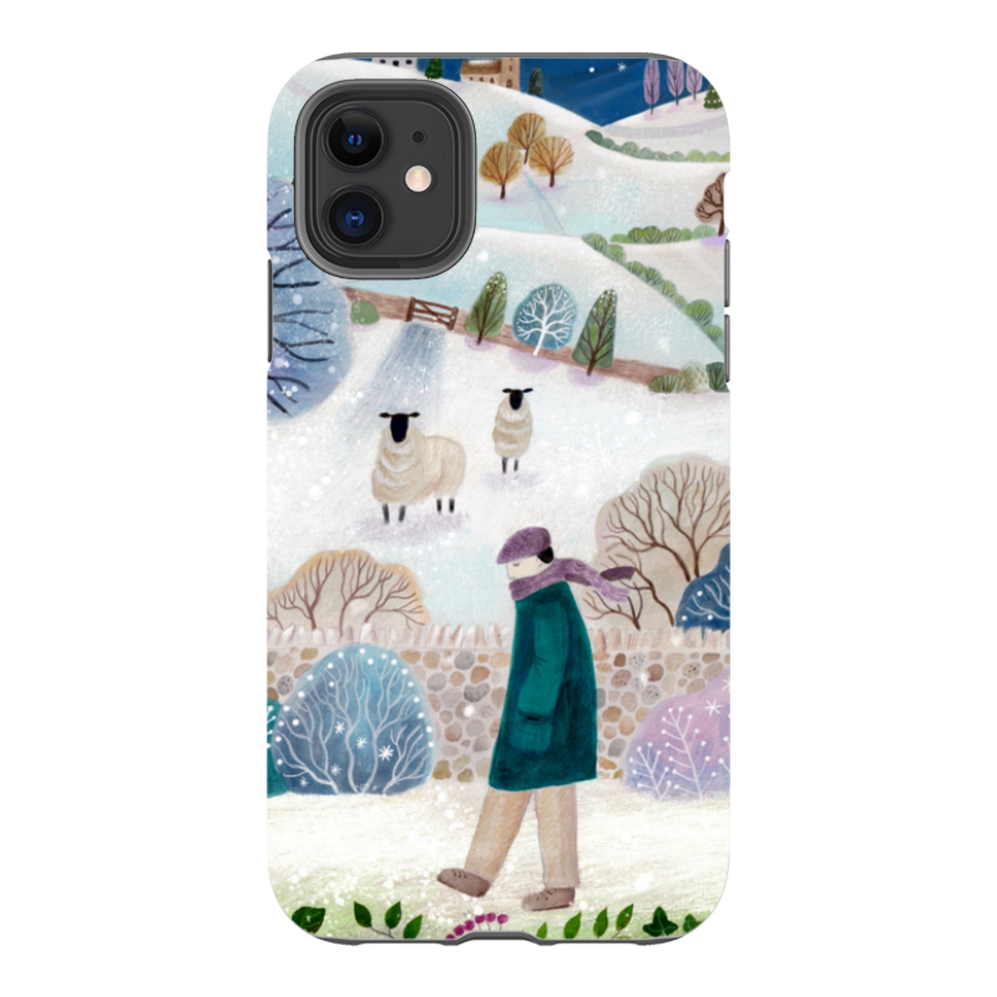 iPhone Tough Case - Across Snowy Fields By Bex Parkin