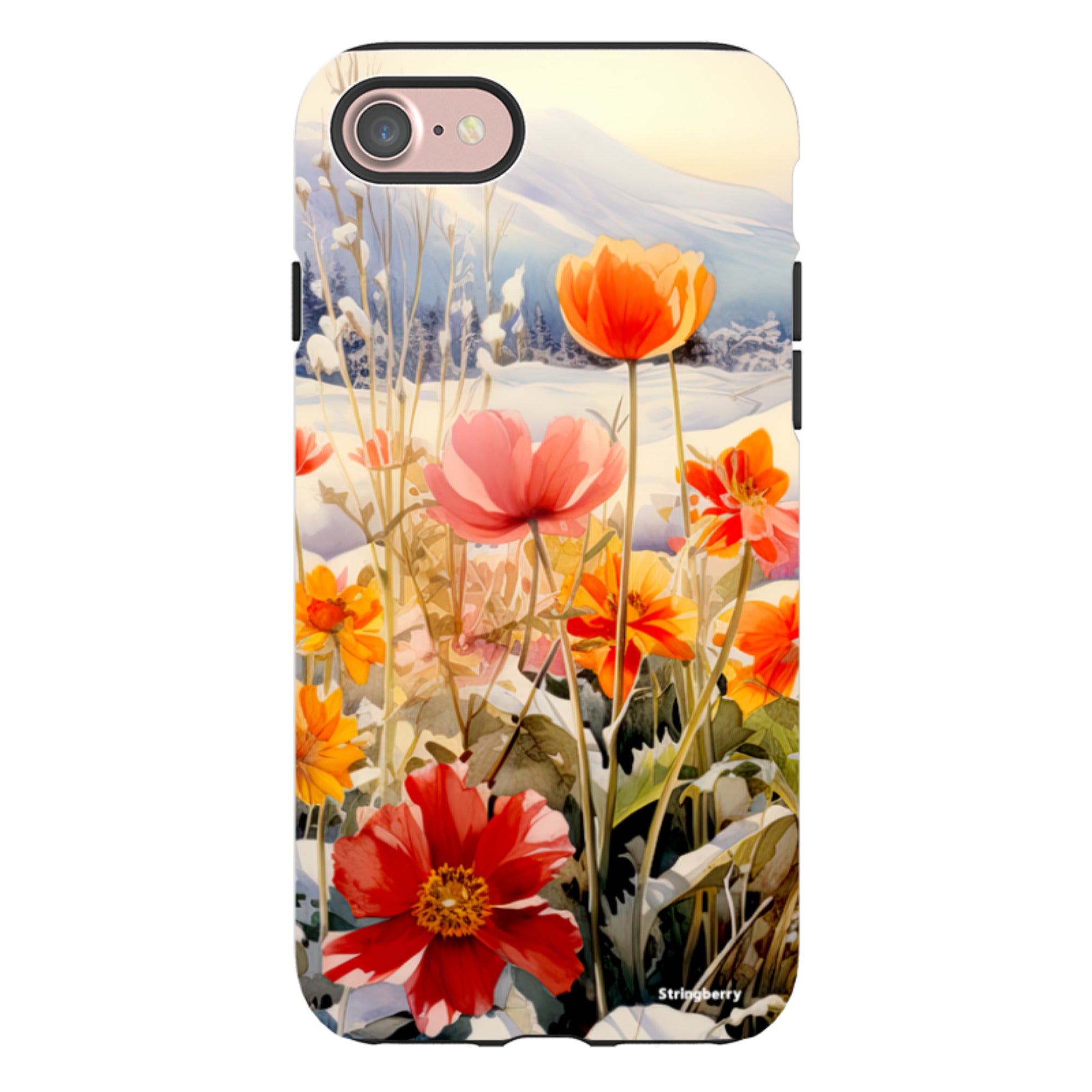 iPhone Tough Case - Winter Wild Flowers II