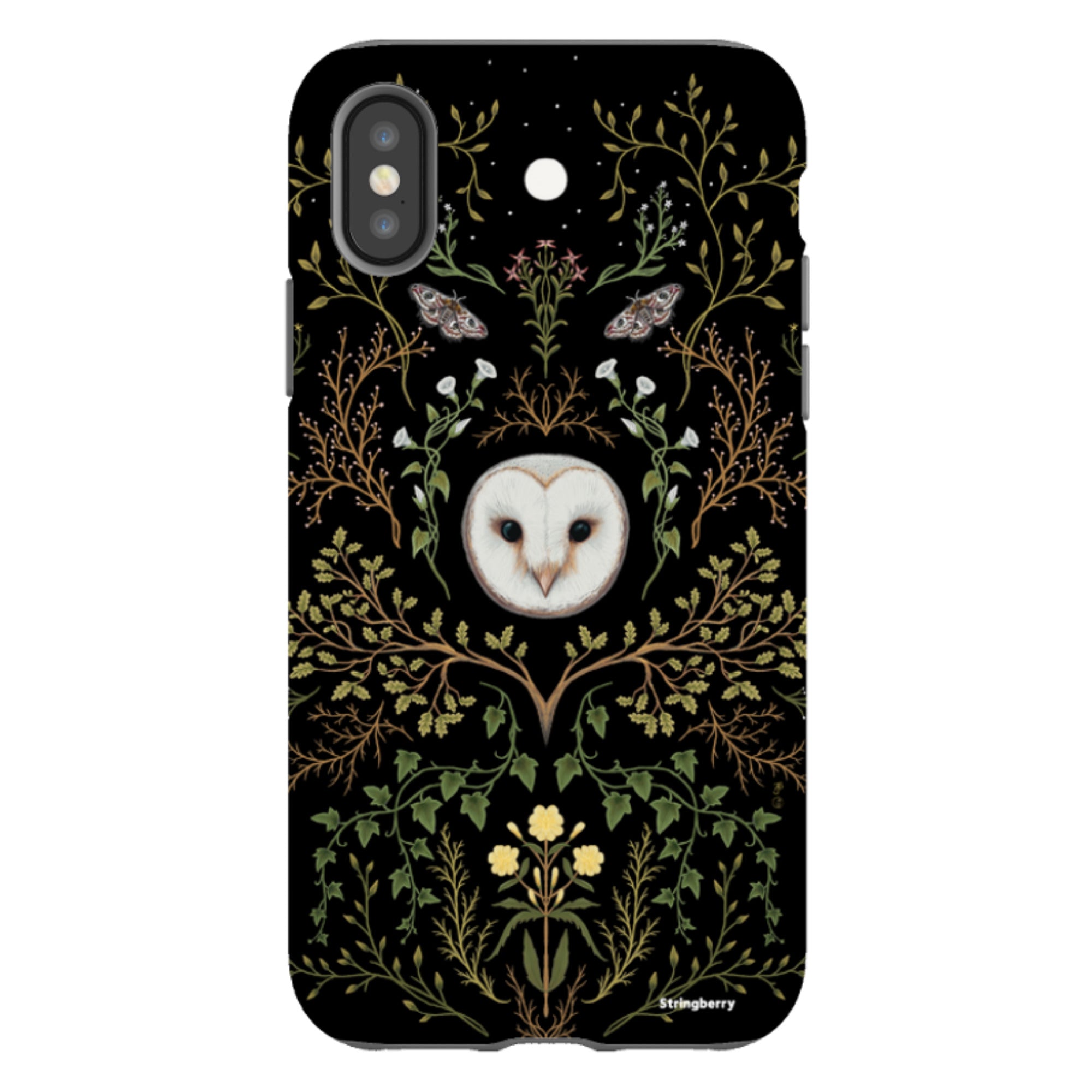 iPhone Tough Case - Owl Pattern By Anna Stead