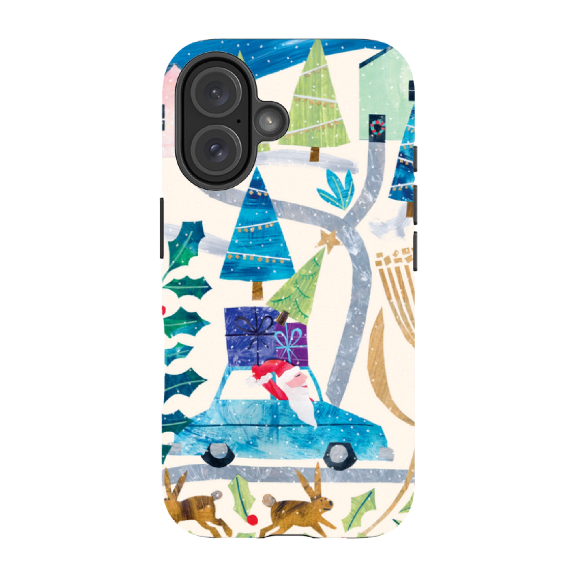 iPhone MagSafe Tough Case - Santa Driving Home By Tracey English
