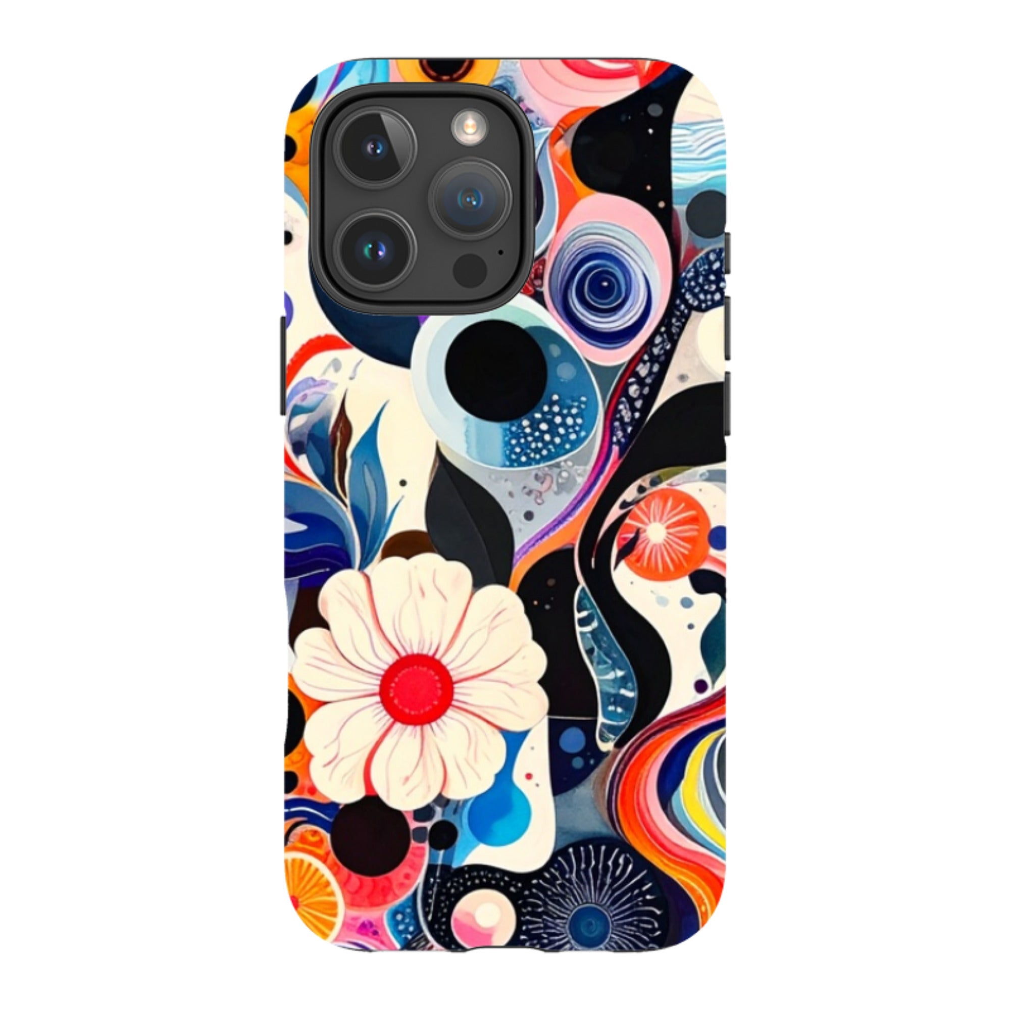iPhone MagSafe Tough Case - Floral Marble