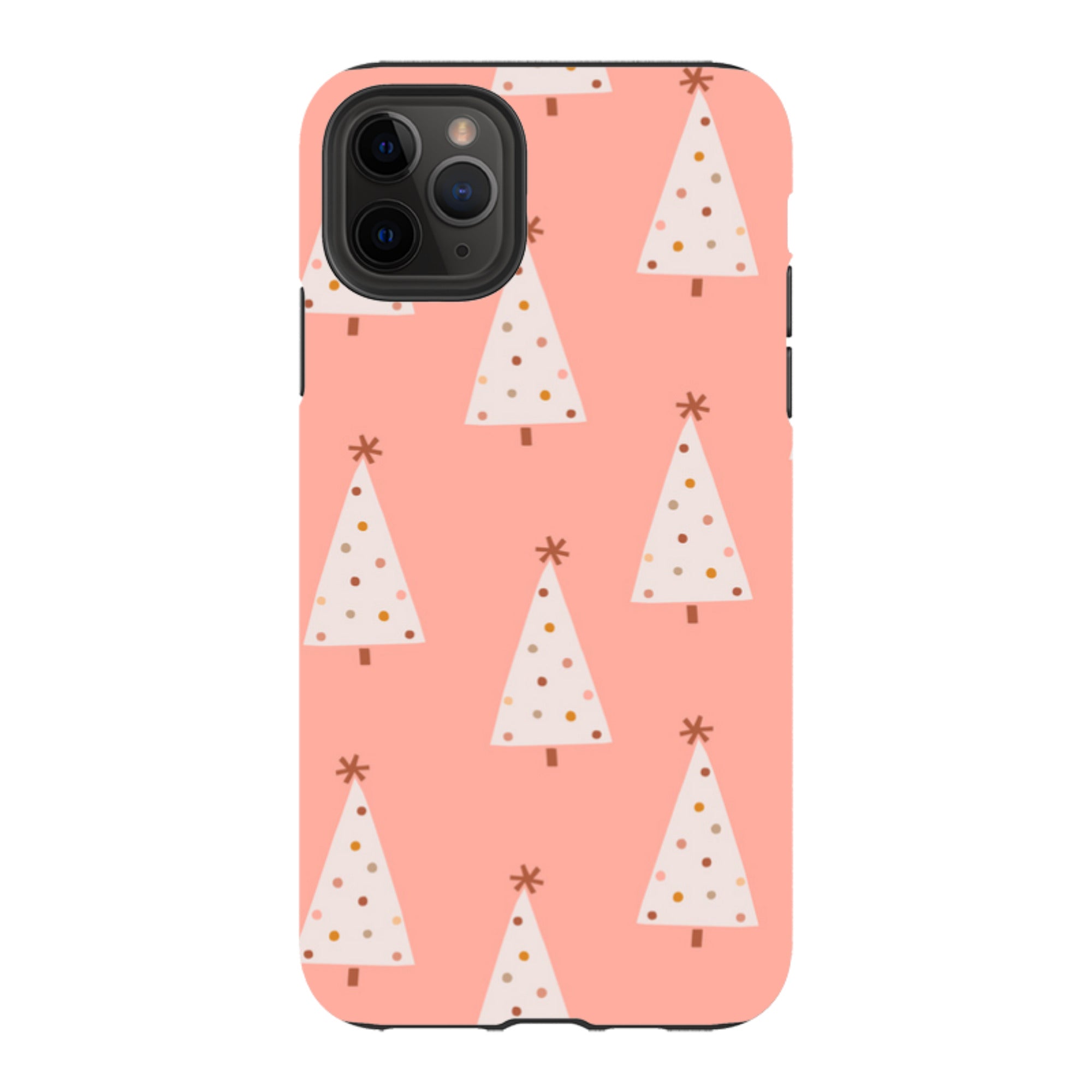 iPhone Tough Case - Pink Xmas Trees