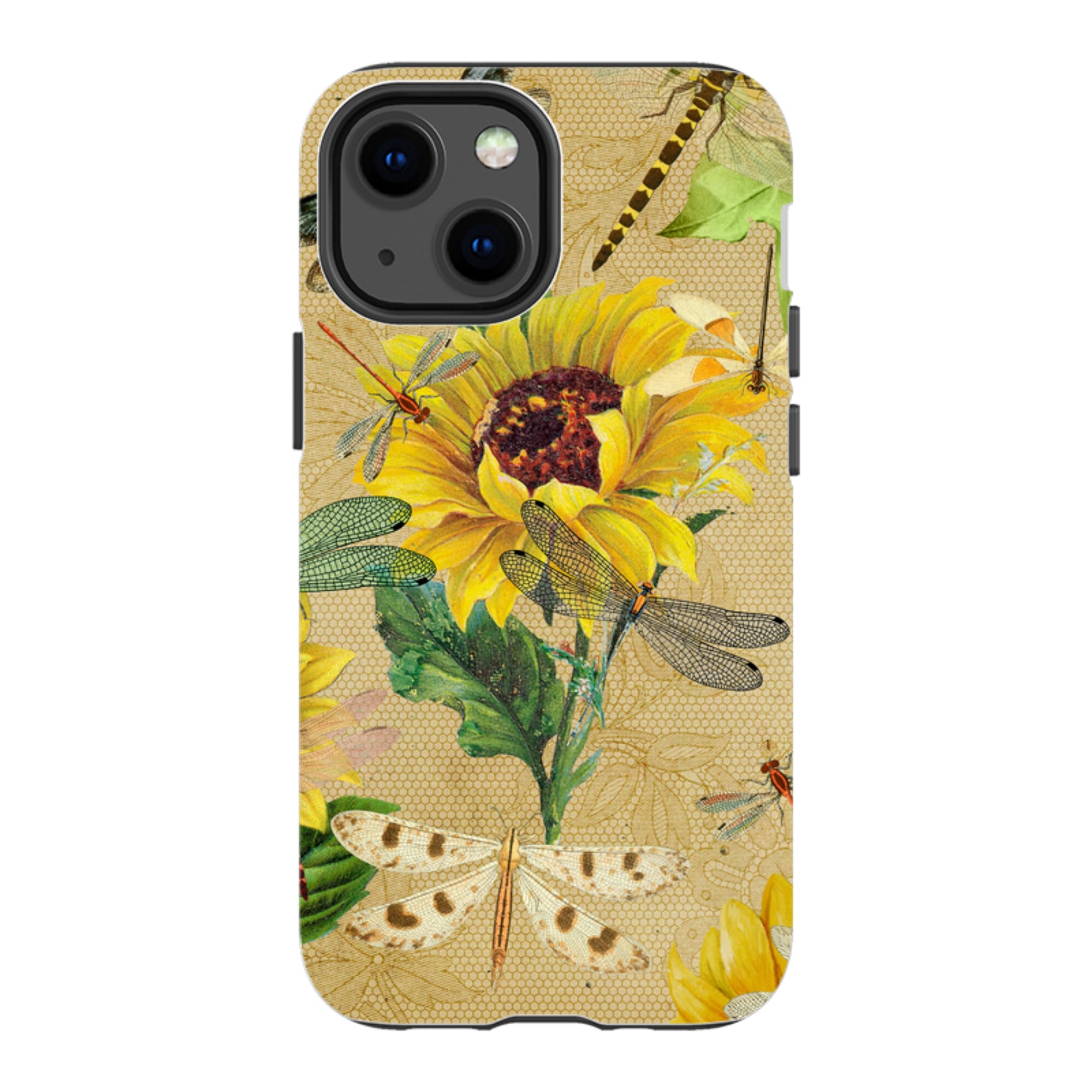 iPhone Tough Case - Dragonflies And Sunflowers