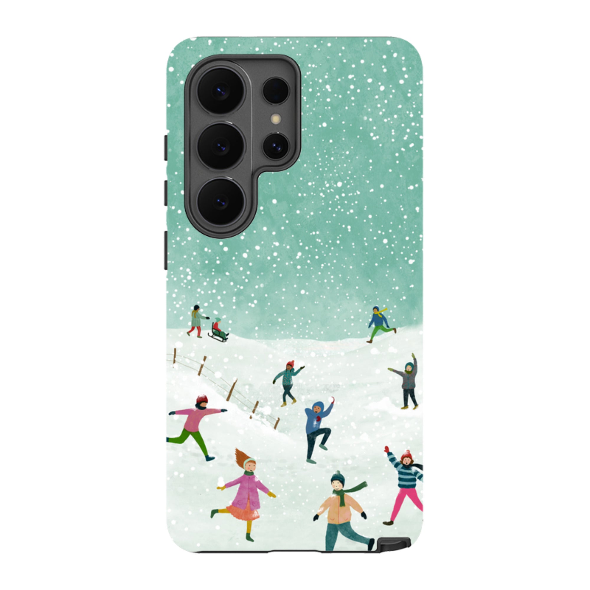 Samsung Tough Case - Snowball Fight By Katherine Quinn