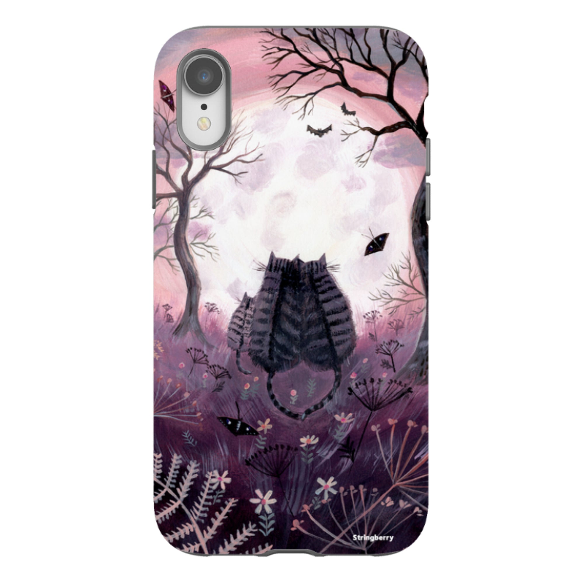 iPhone Tough Case - Spooky Cats By Mary Stubberfield