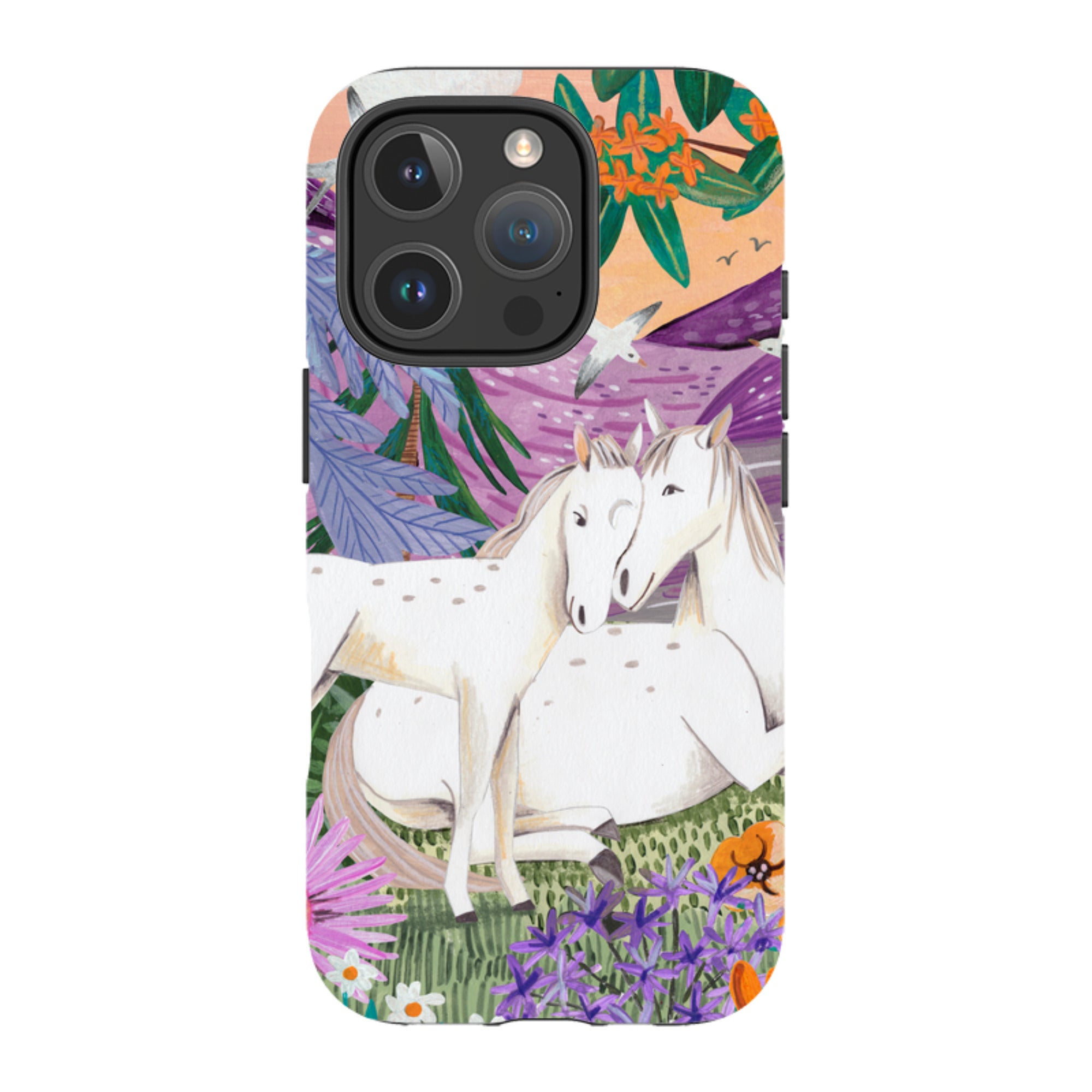 iPhone Tough Case - Horses By Caroline Bonne Muller