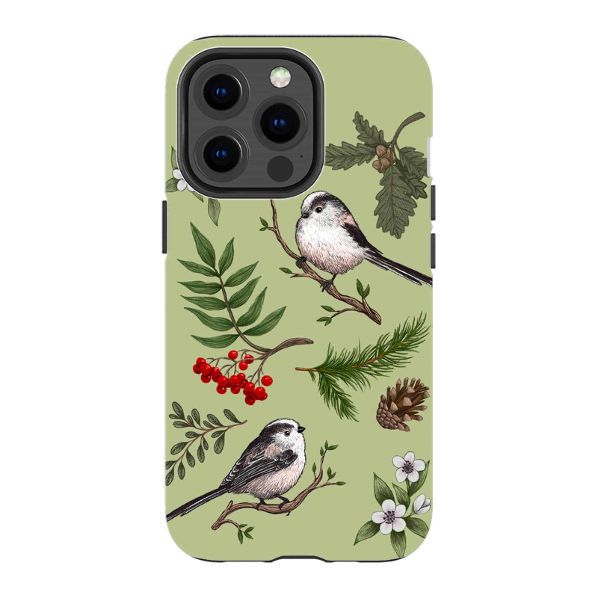 iPhone MagSafe Tough Case -  Longtail Tits By Anna Stead