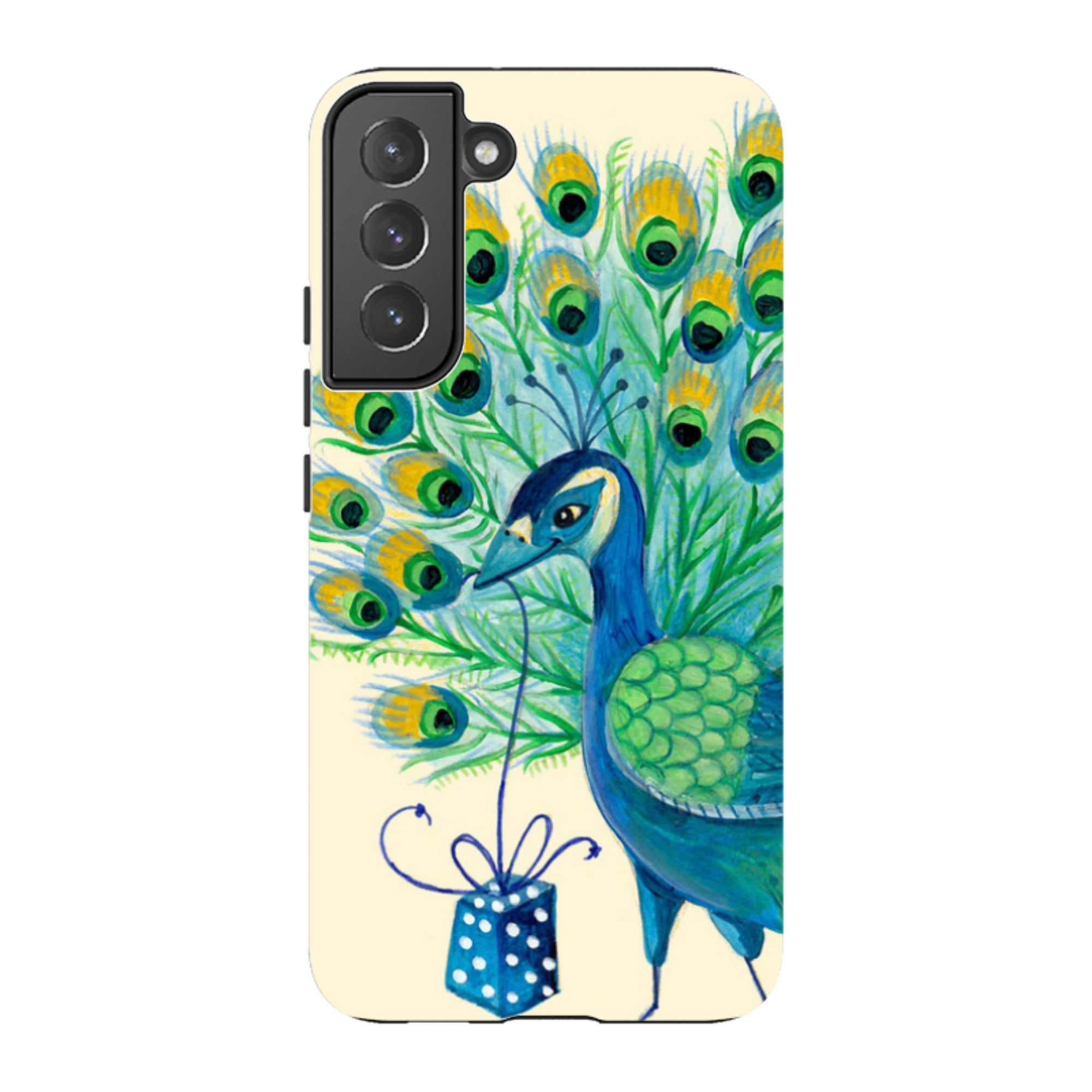 Samsung Tough Case - Peacock Present By Caroline Bonne Muller