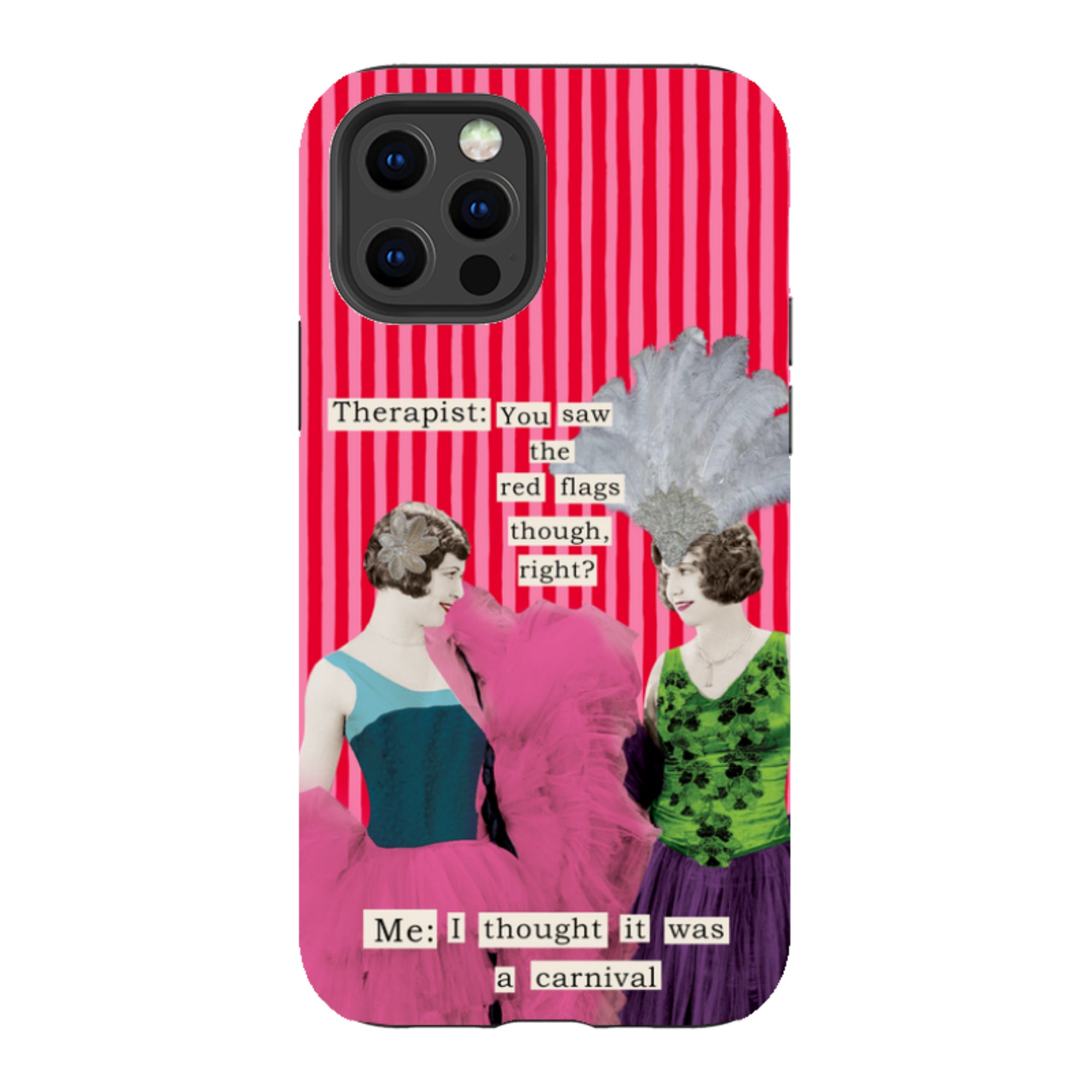 iPhone Tough Case - Therapist Red Flag By Clare Jordan