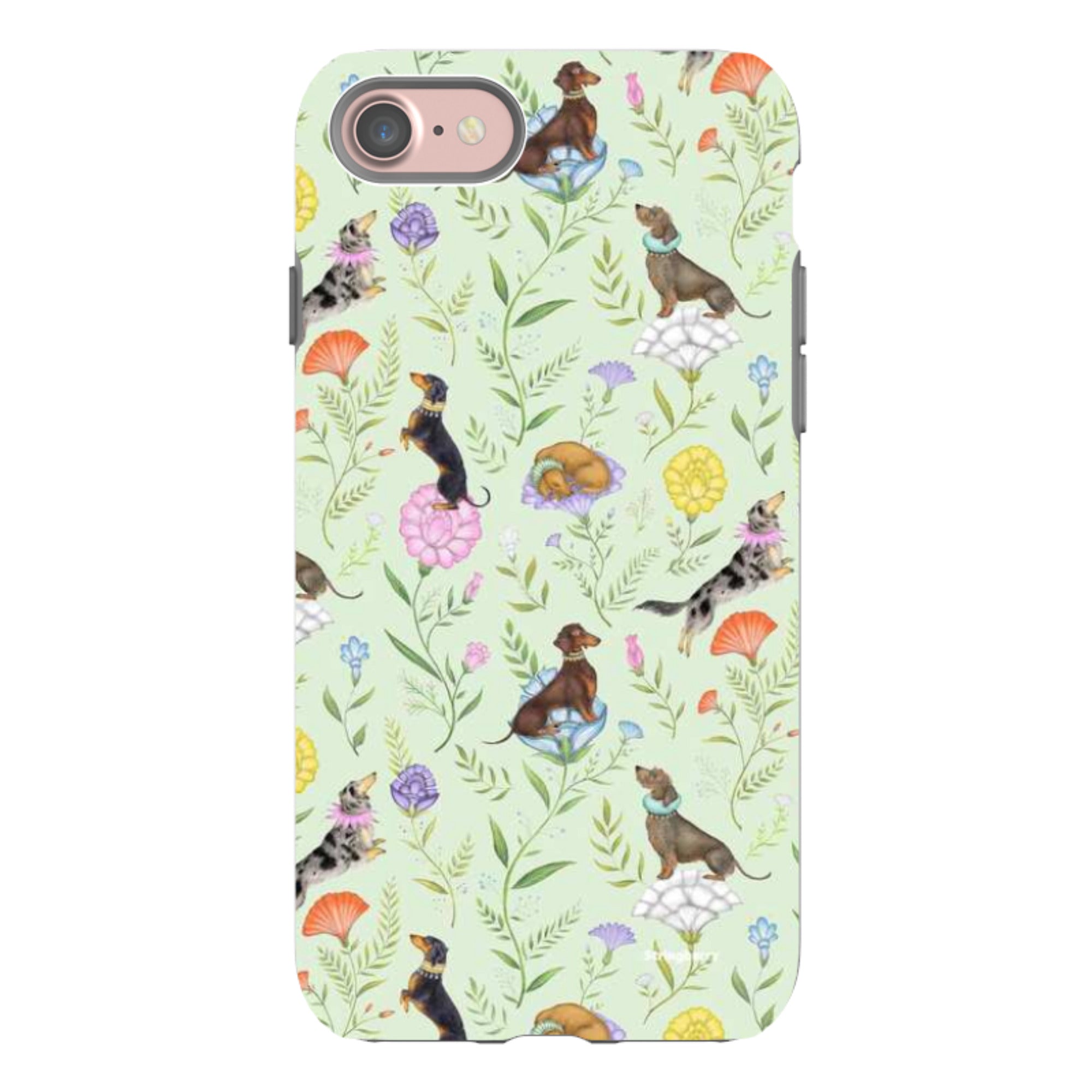 iPhone Tough Case - Doxy Day Afternoon Pistachio By Catherine Rowe