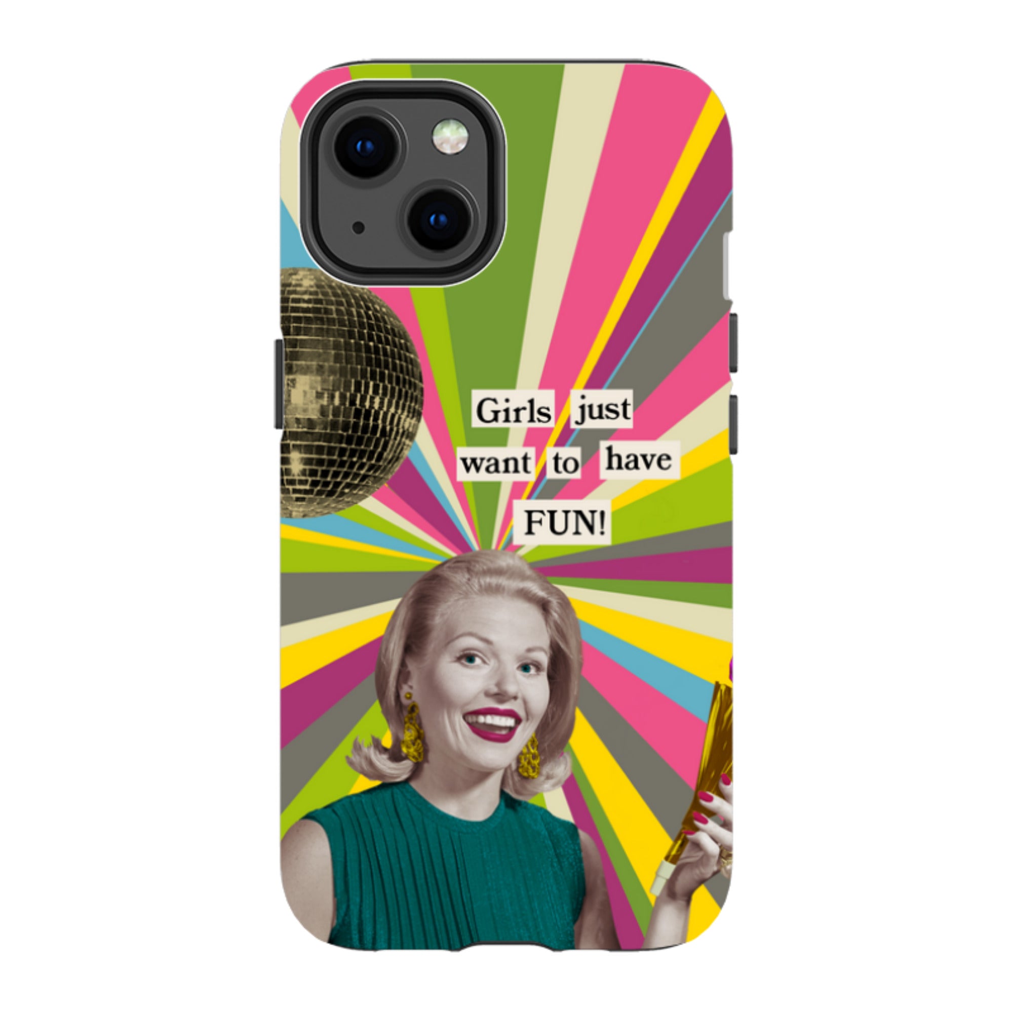 iPhone Tough Case - Girls want to have fun By Clare Jordan