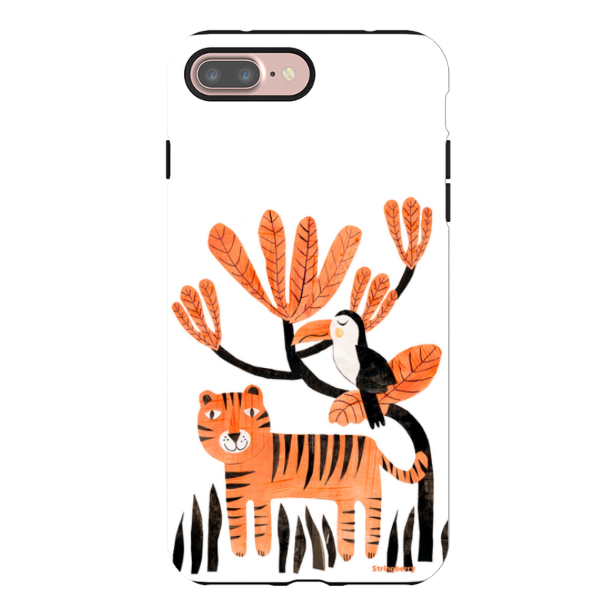 iPhone Tough Case - Tiger And Toucan By Tracey English