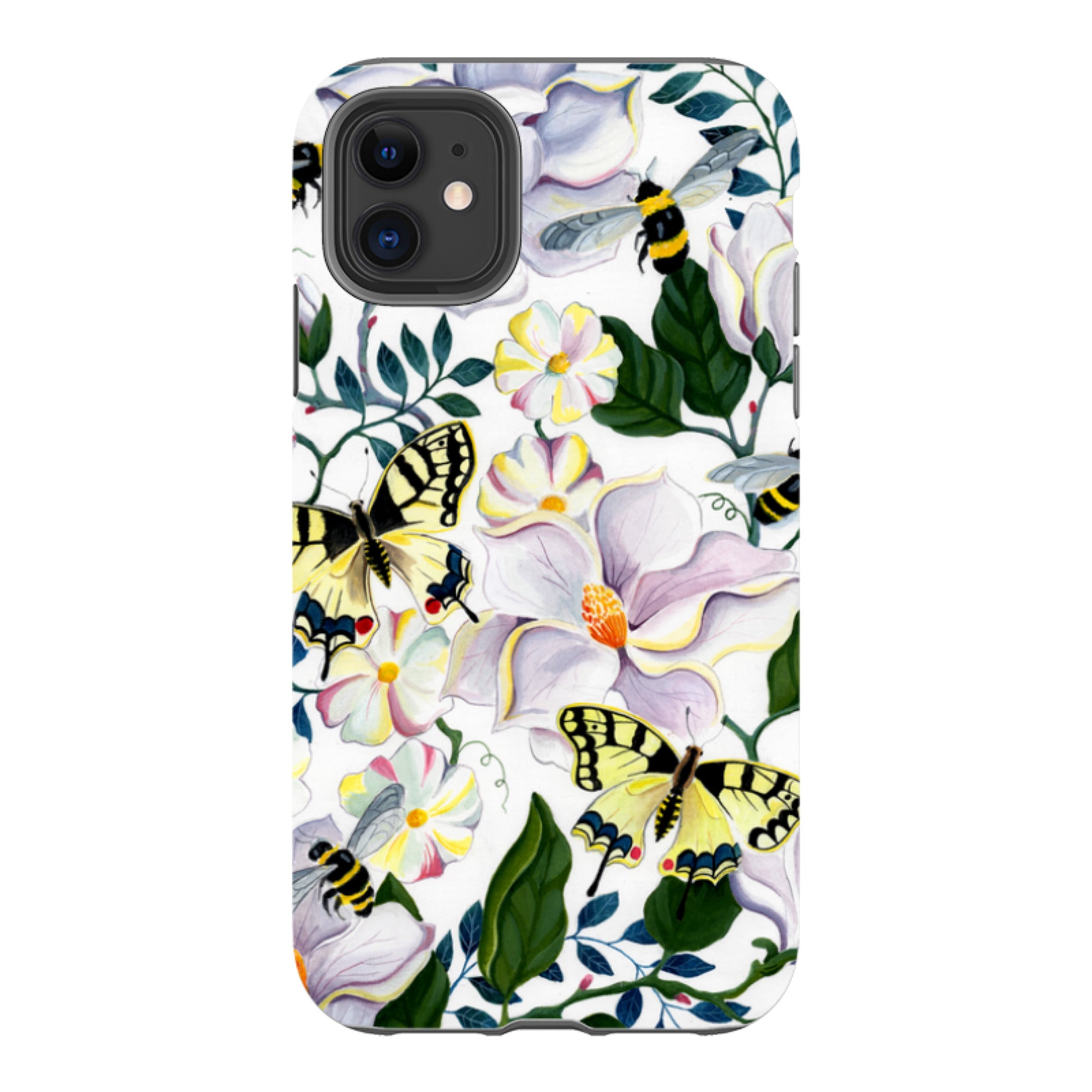 iPhone Tough Case - Bees And Magnolia By Bex Parkin