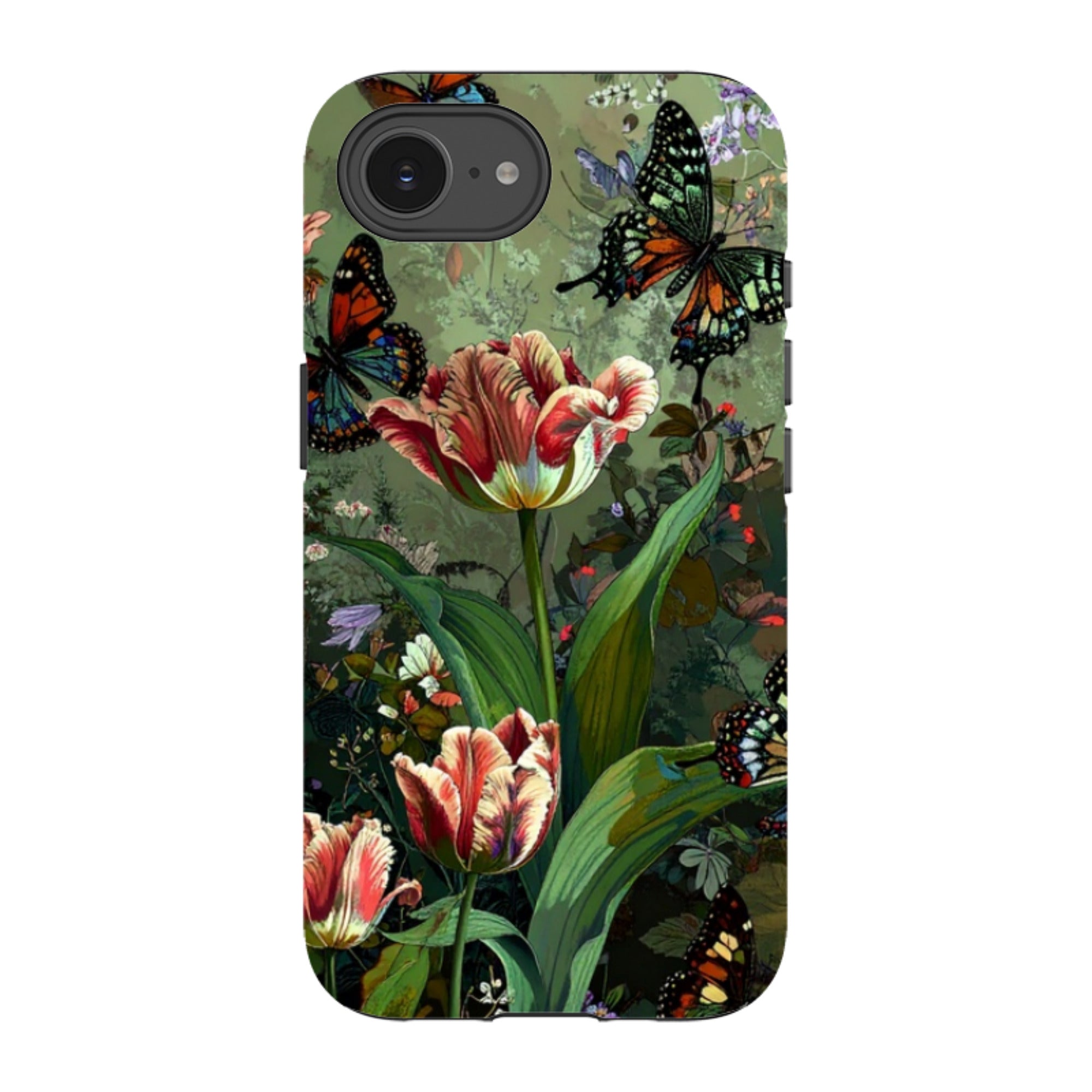 iPhone Tough Case - Green Vyne Butterflies