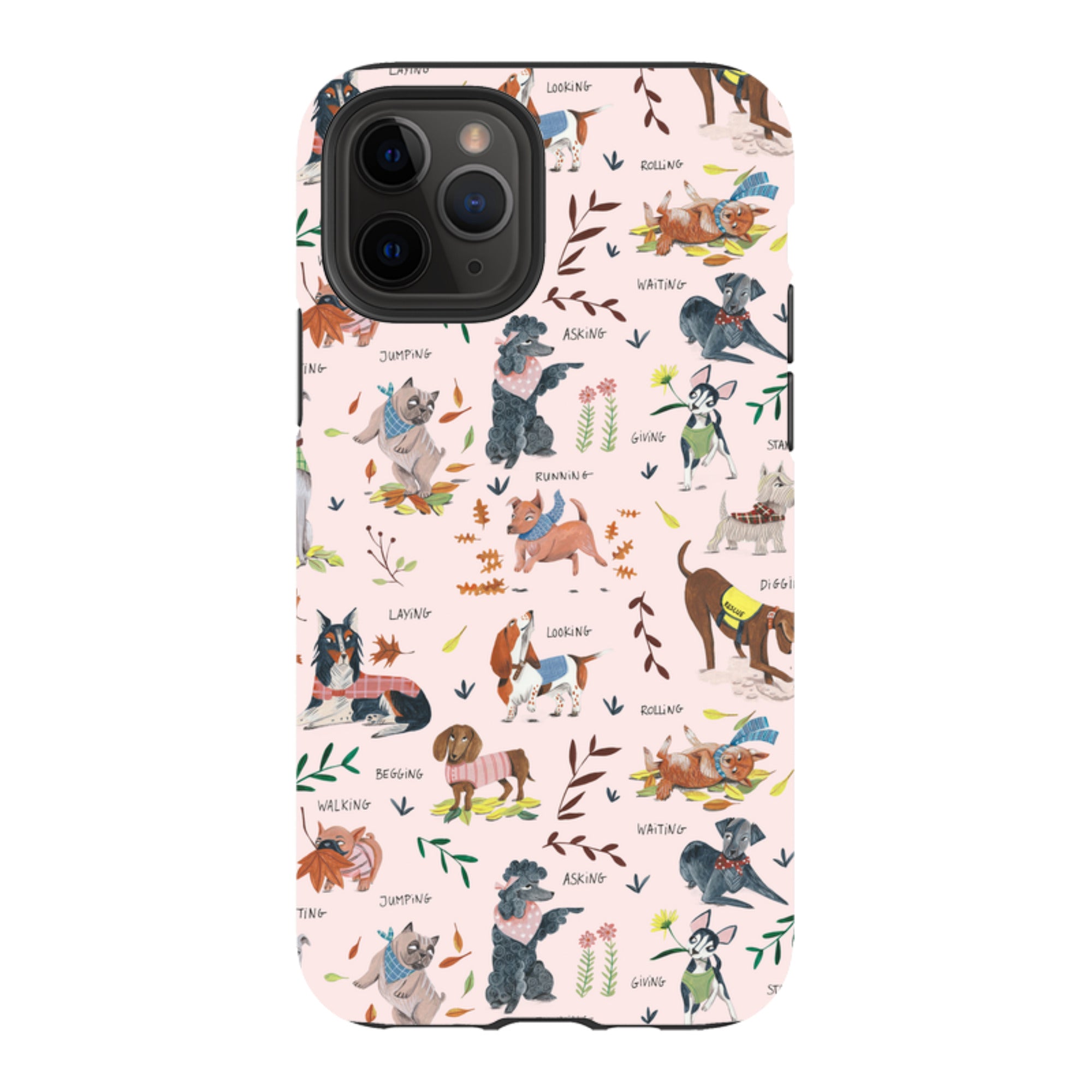 iPhone Tough Case - Dog Pattern By Caroline Bonne Muller