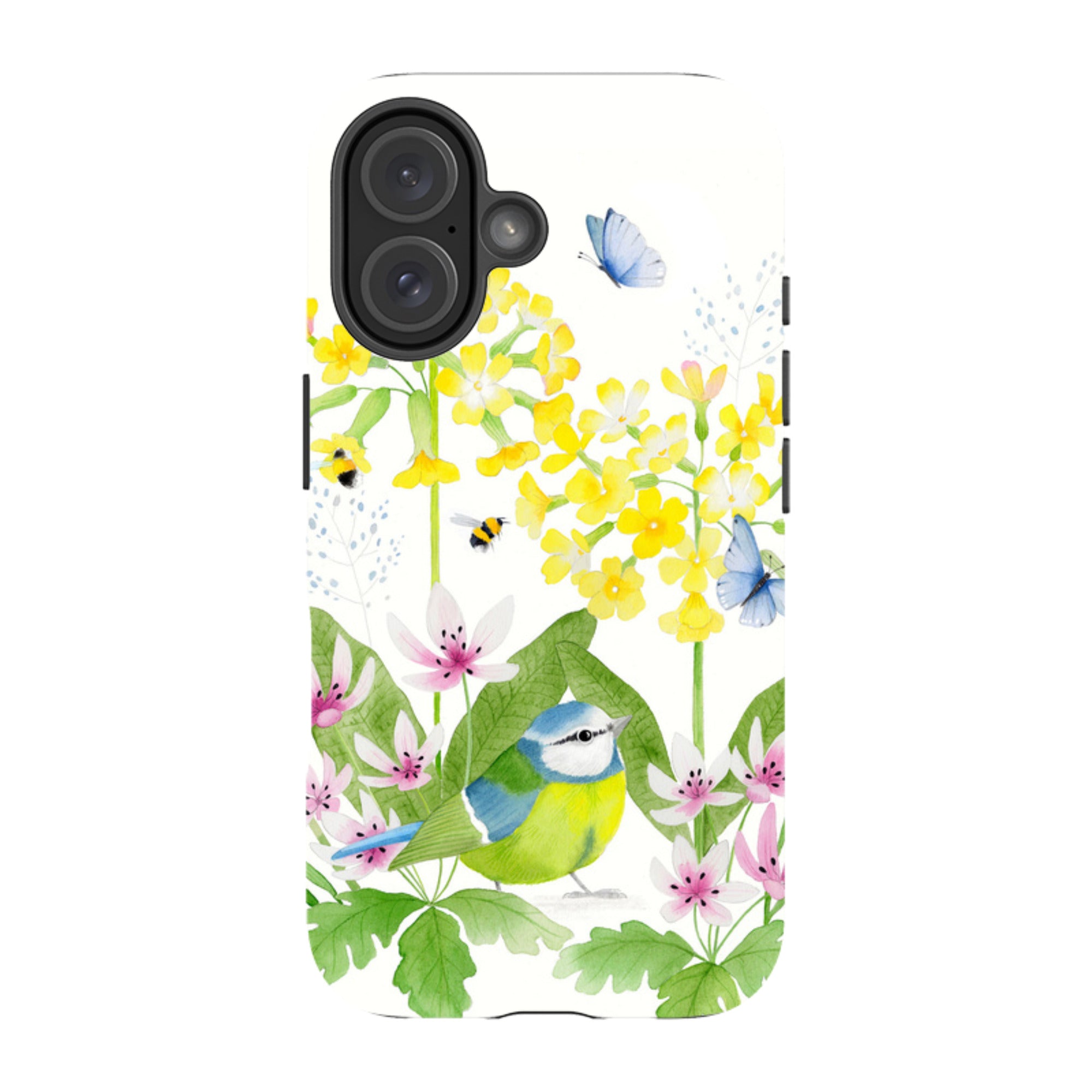 iPhone Tough Case - Blue Tit Garden By Bex Parkin