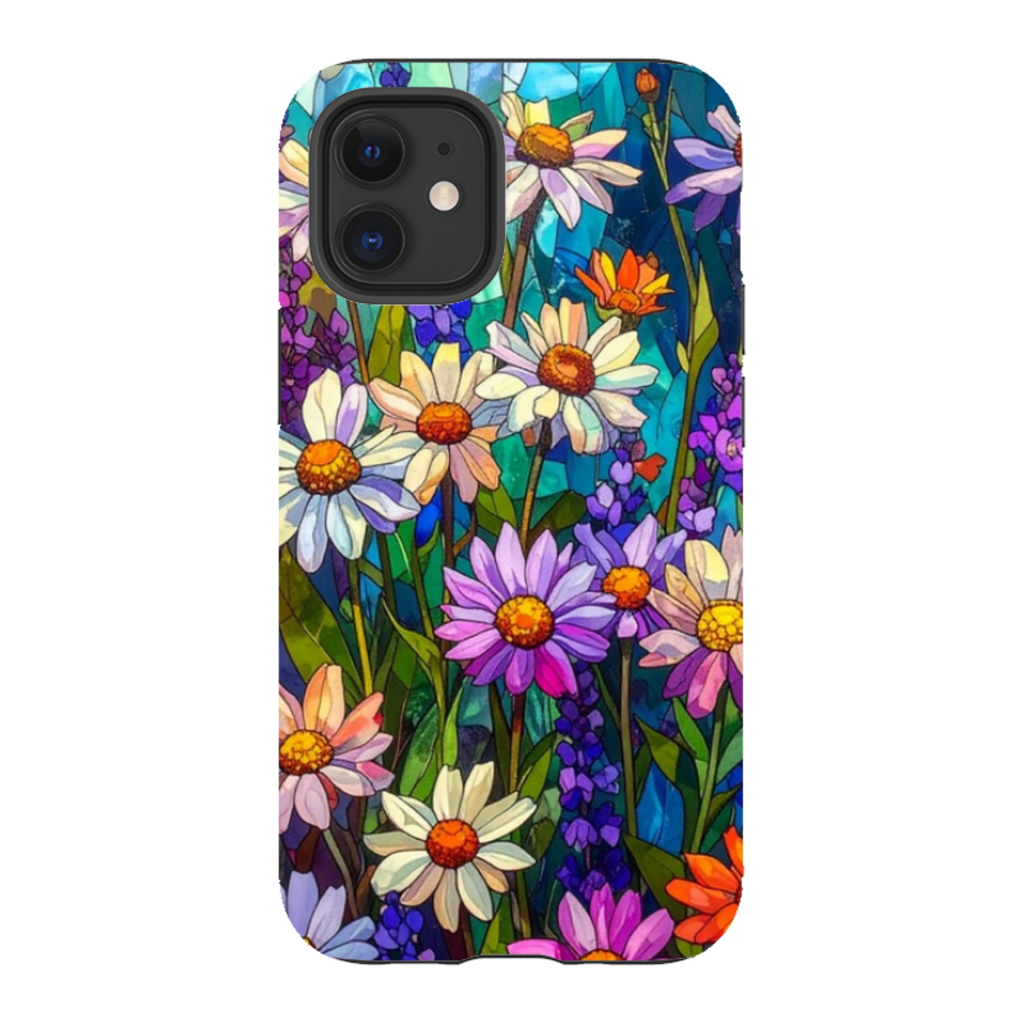 iPhone Tough Case - Purple Daisies