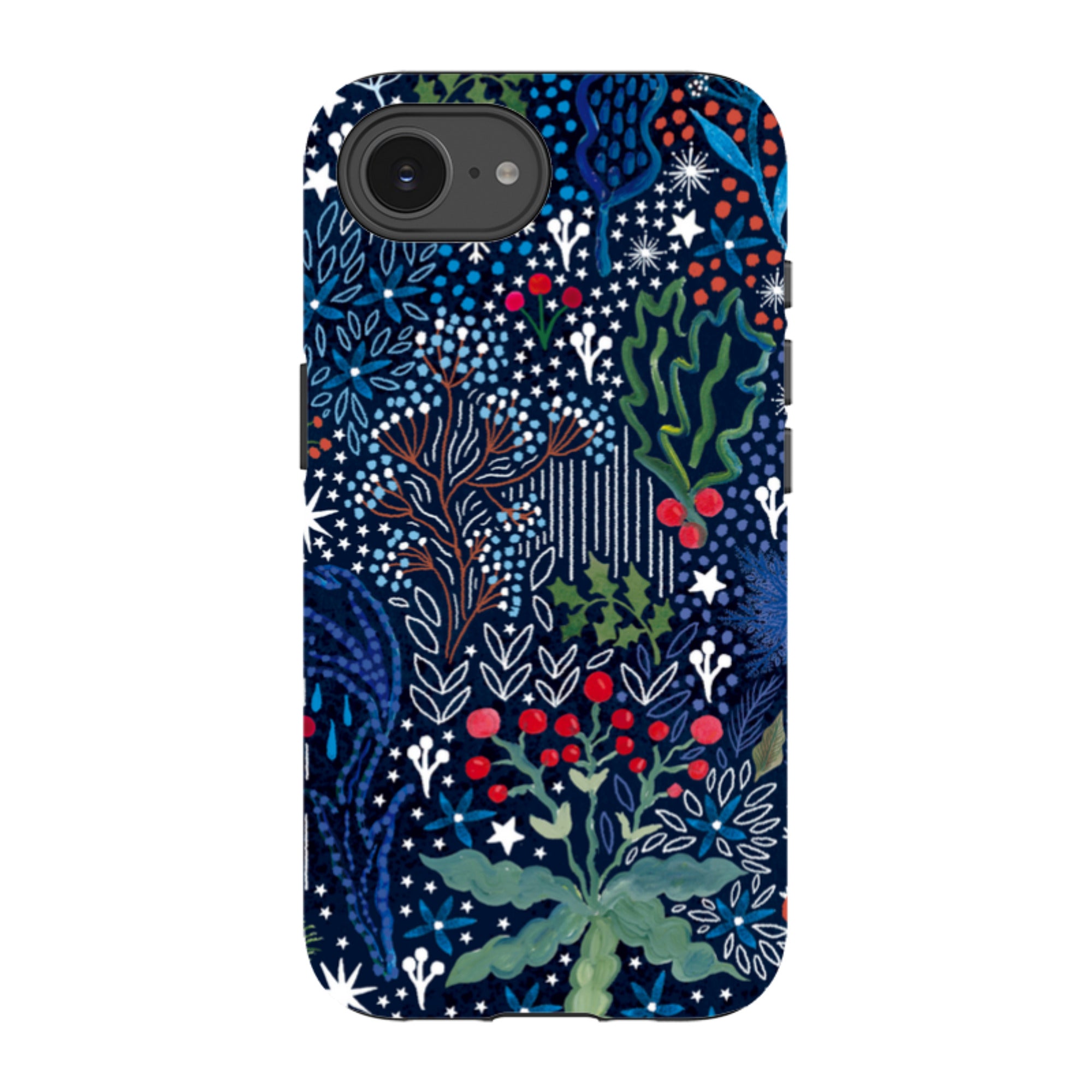 iPhone Tough Case - Winter Flowers I By Emma Frances Grant