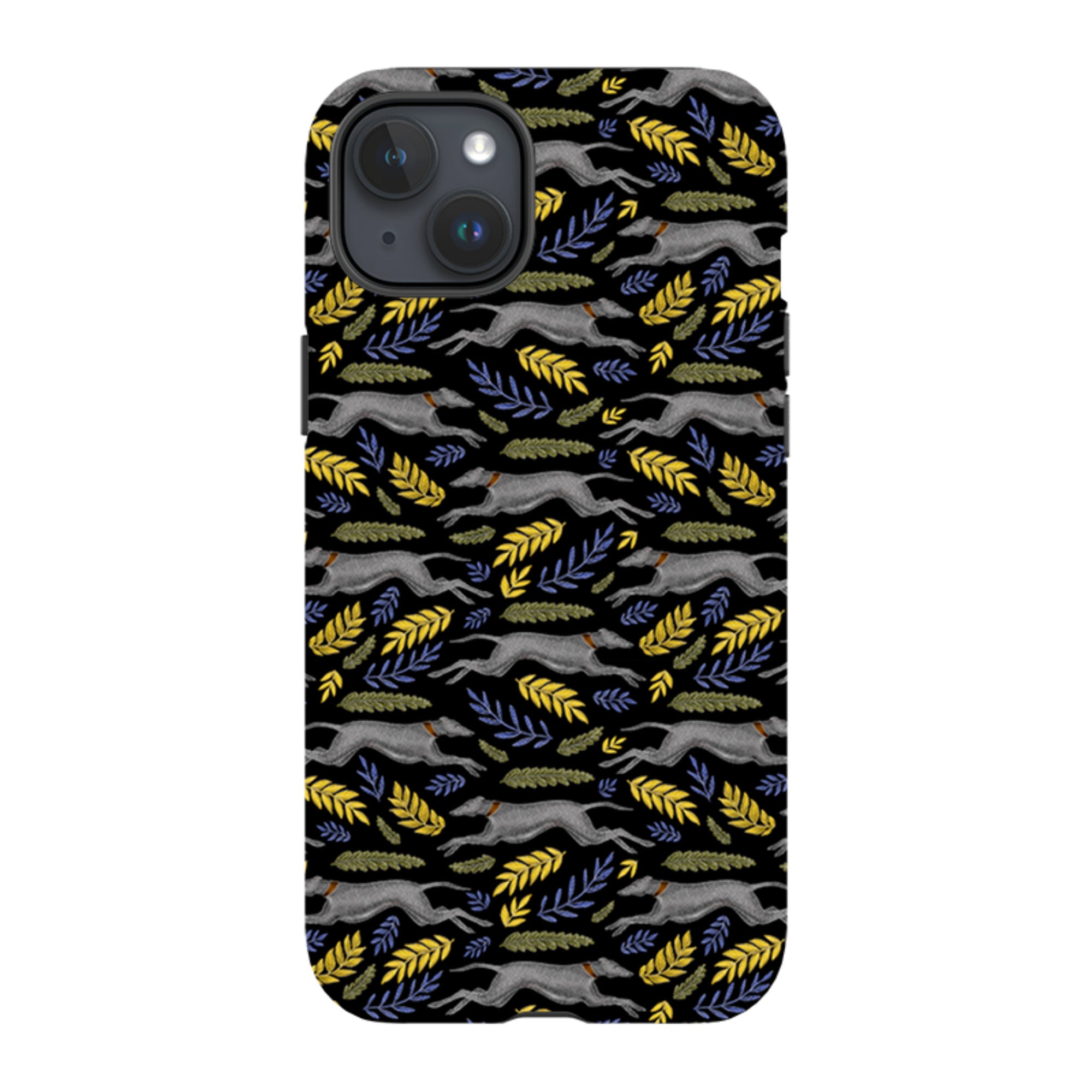 iPhone Tough Case - Greyhound Pattern By Catherine Rowe