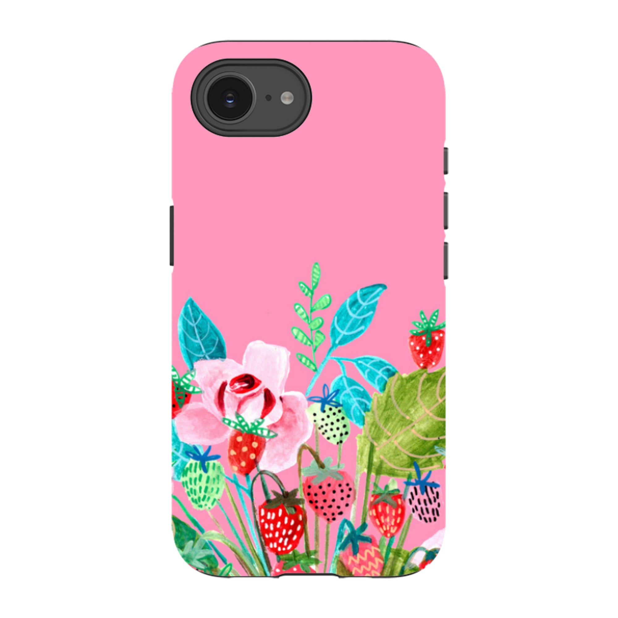 iPhone Tough Case - Pink Colour Floral By Caroline Bonne Muller