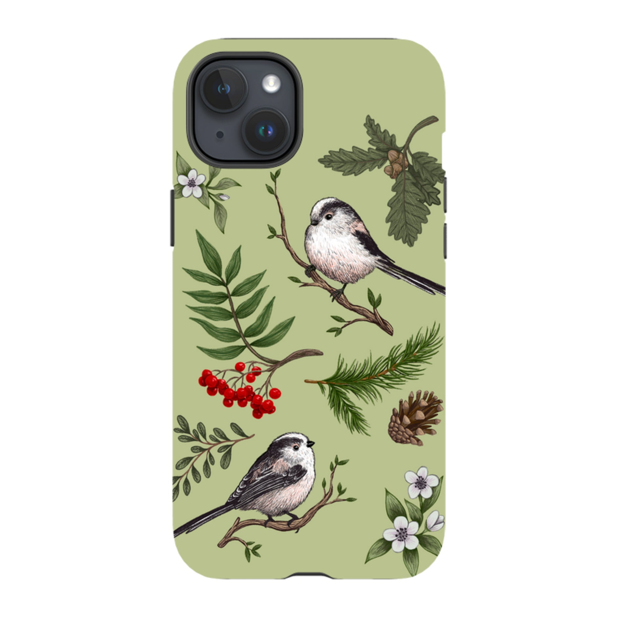 iPhone Tough Case - Longtail Tits By Anna Stead
