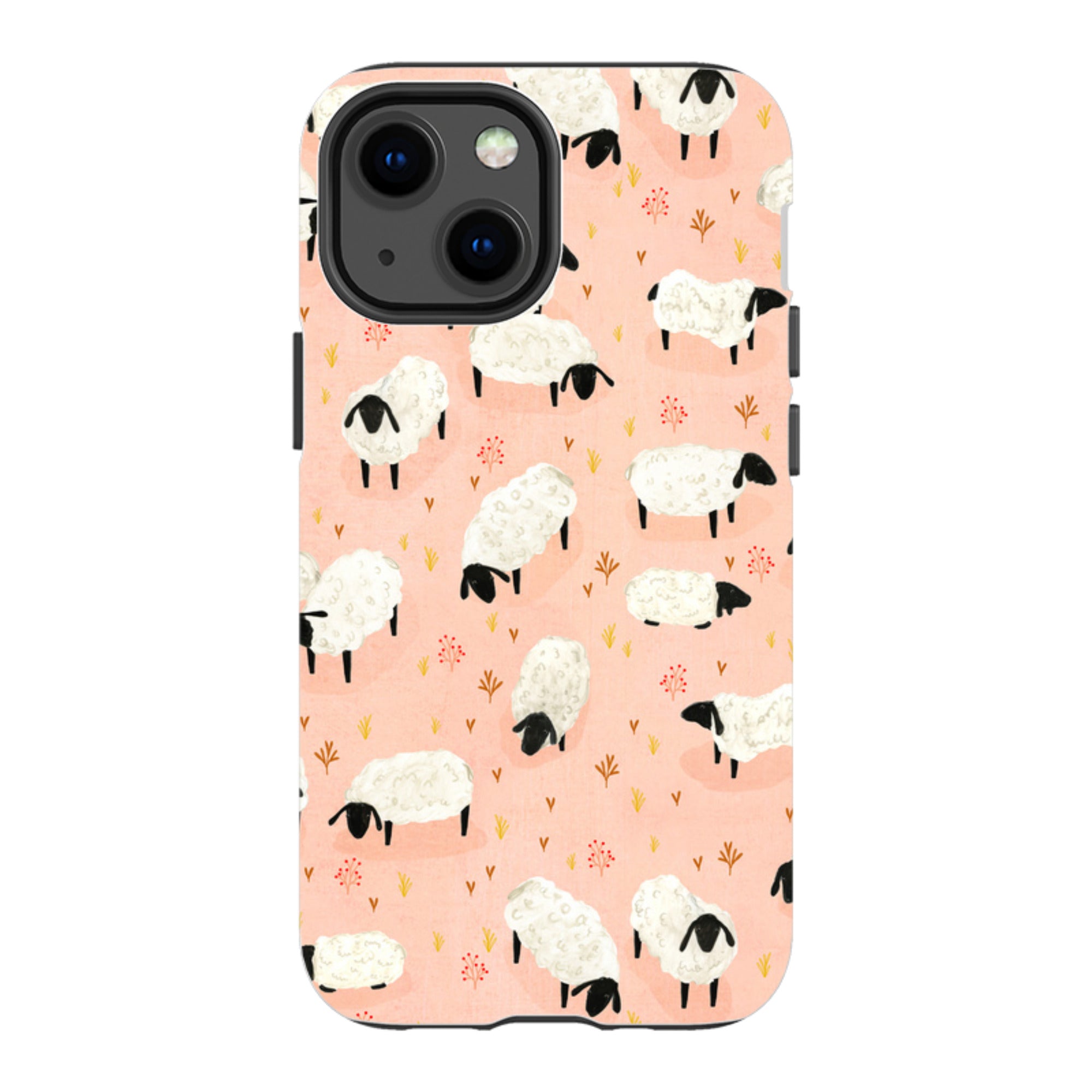 iPhone Tough Case - Sheep Pink By Katherine Quinn
