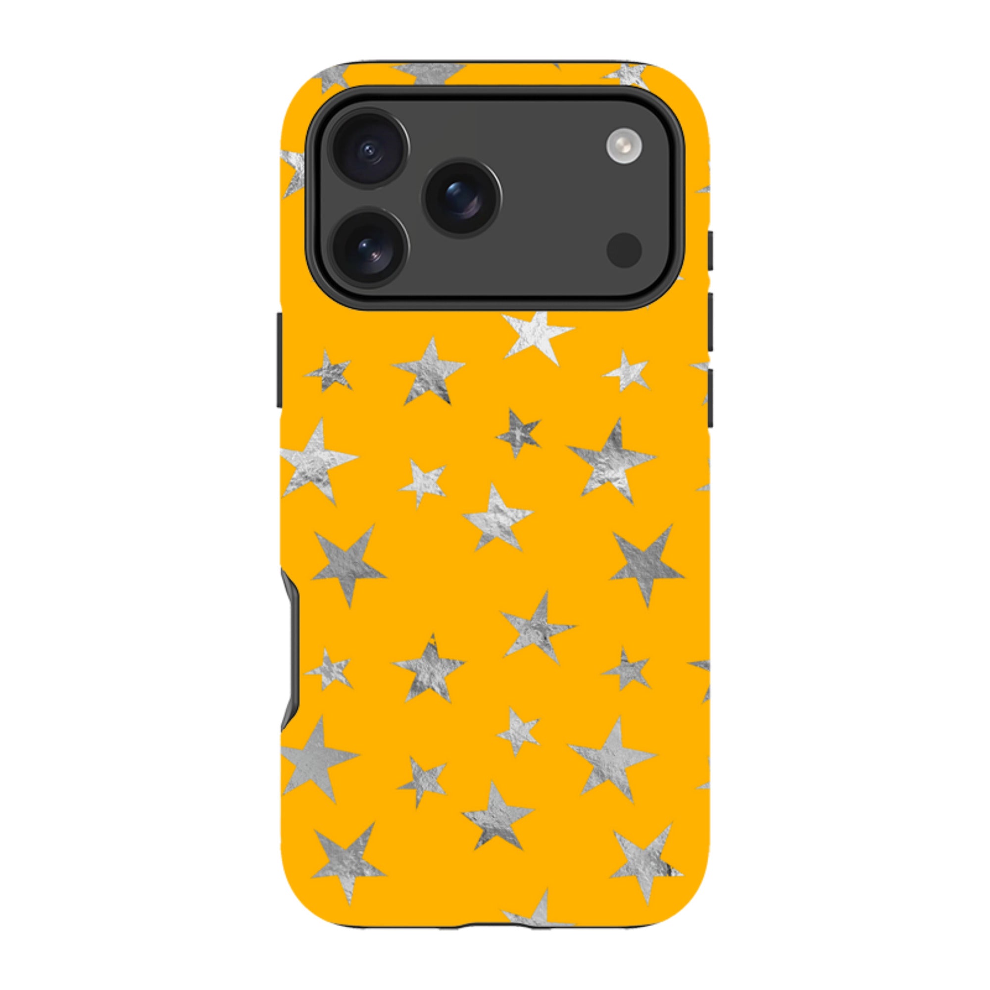 iPhone Tough Case - Honey Stars Silver