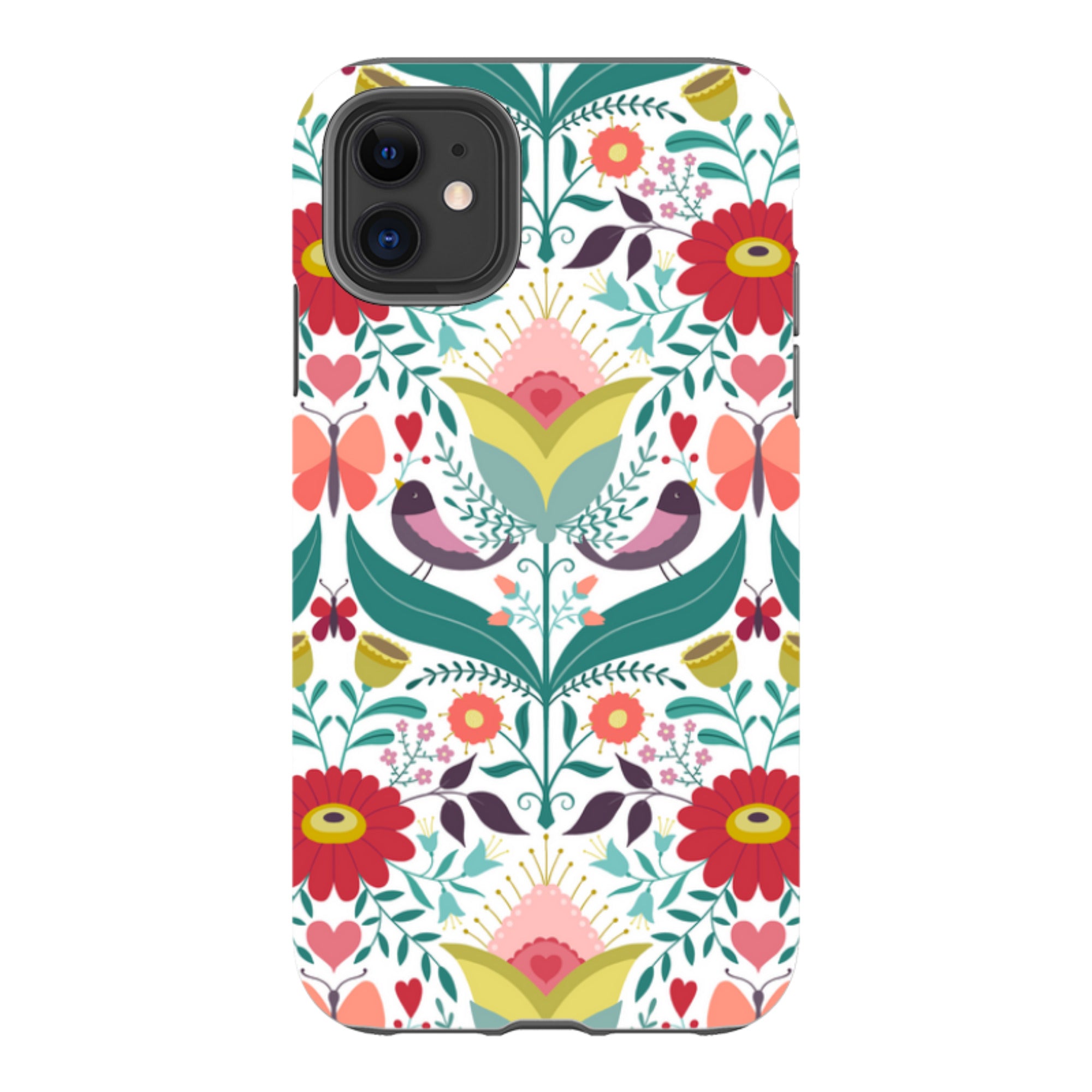 iPhone Tough Case - Bird Pattern IV By Suzy Taylor