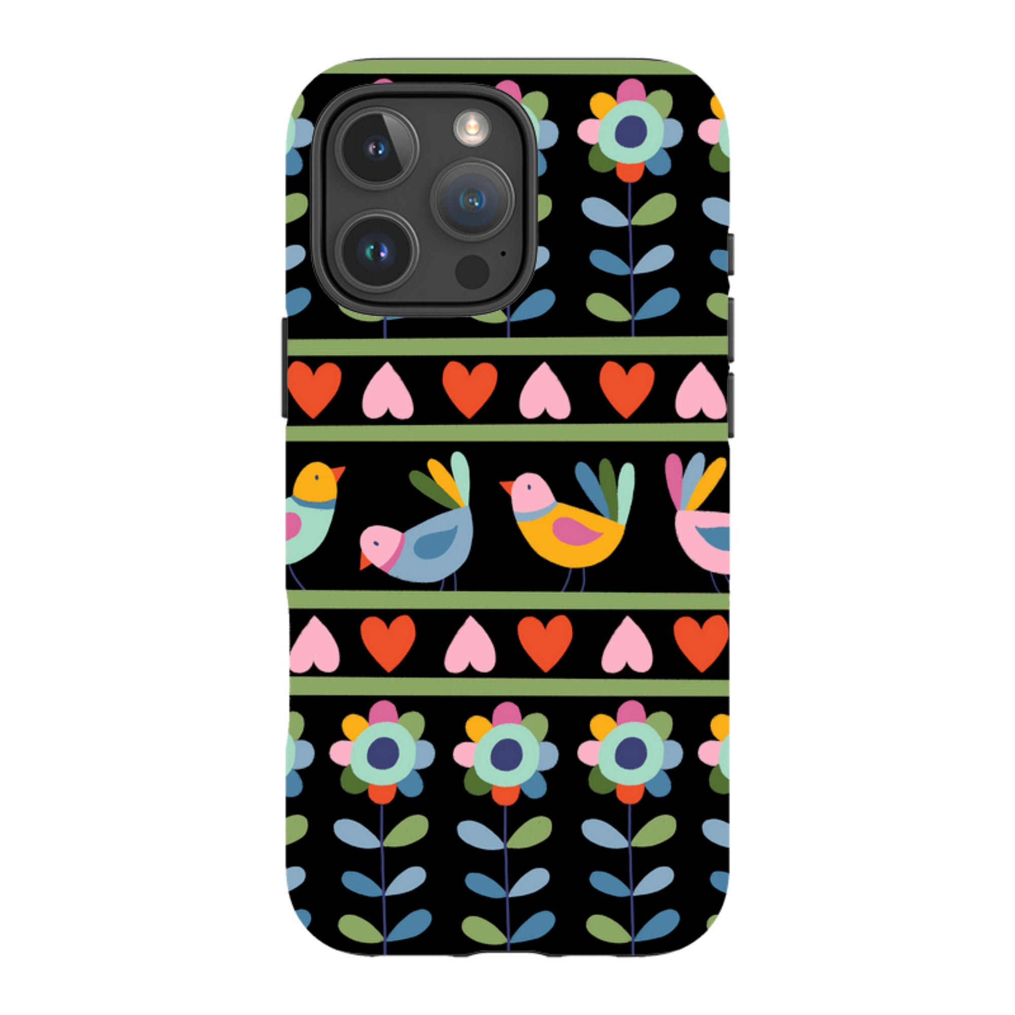 iPhone Tough Case - Folky Birds II By Suzy Taylor
