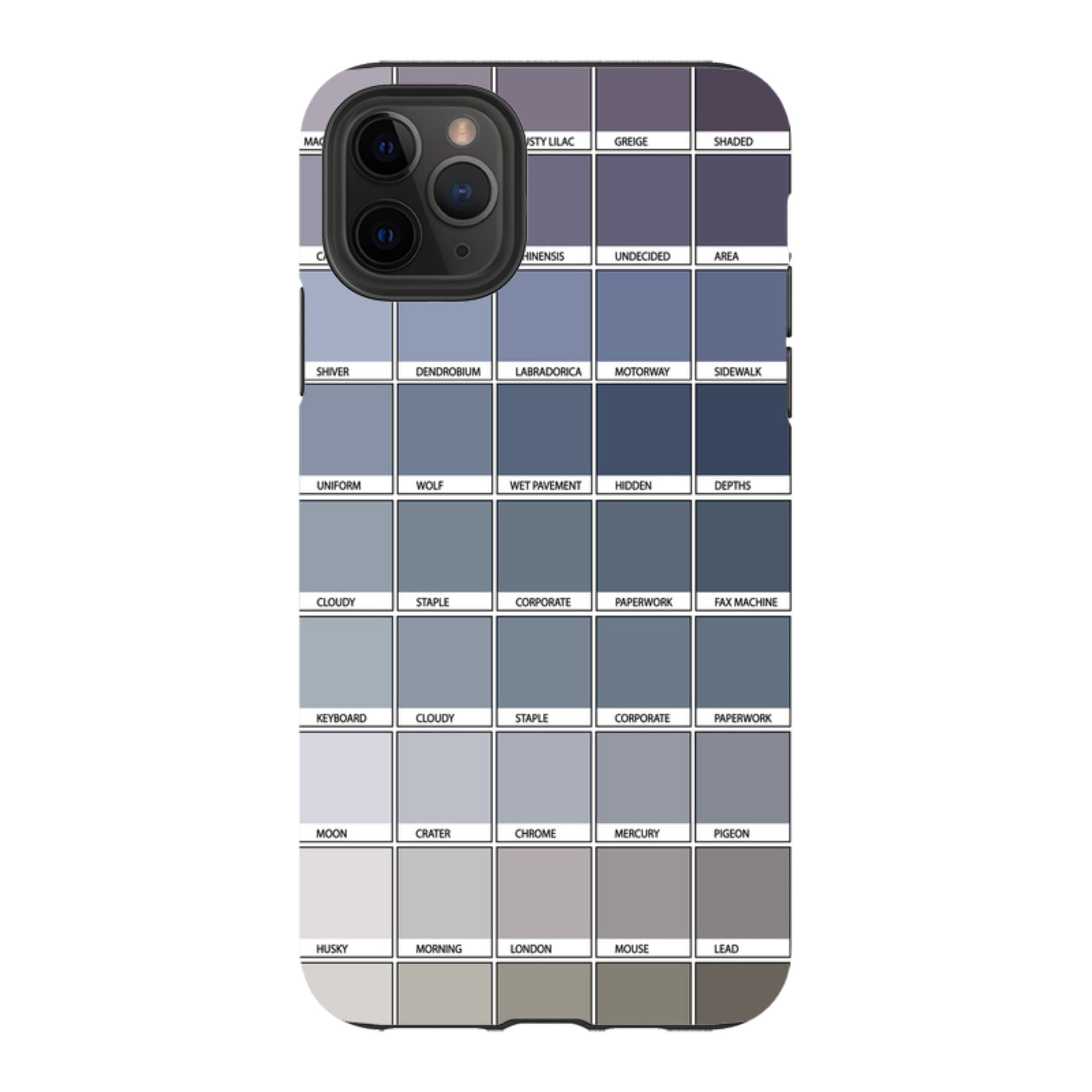 iPhone Tough Case - Grey Chromology By Kitty Joseph