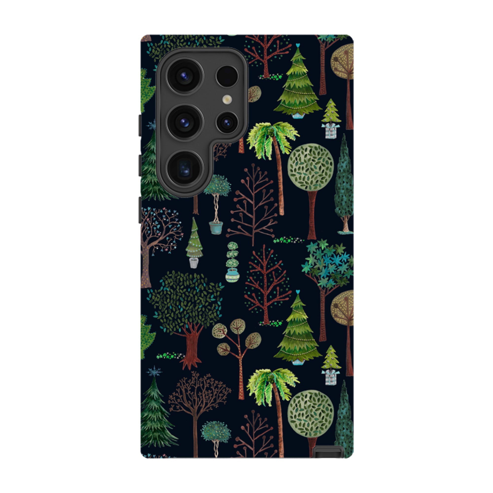 Samsung Tough Case - Xmas Trees Dark By Caroline Bonne Muller