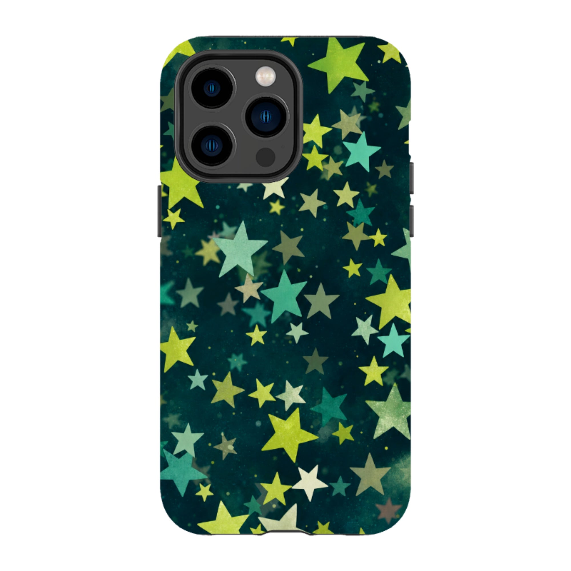 iPhone Tough Case - Green Galaxy Star