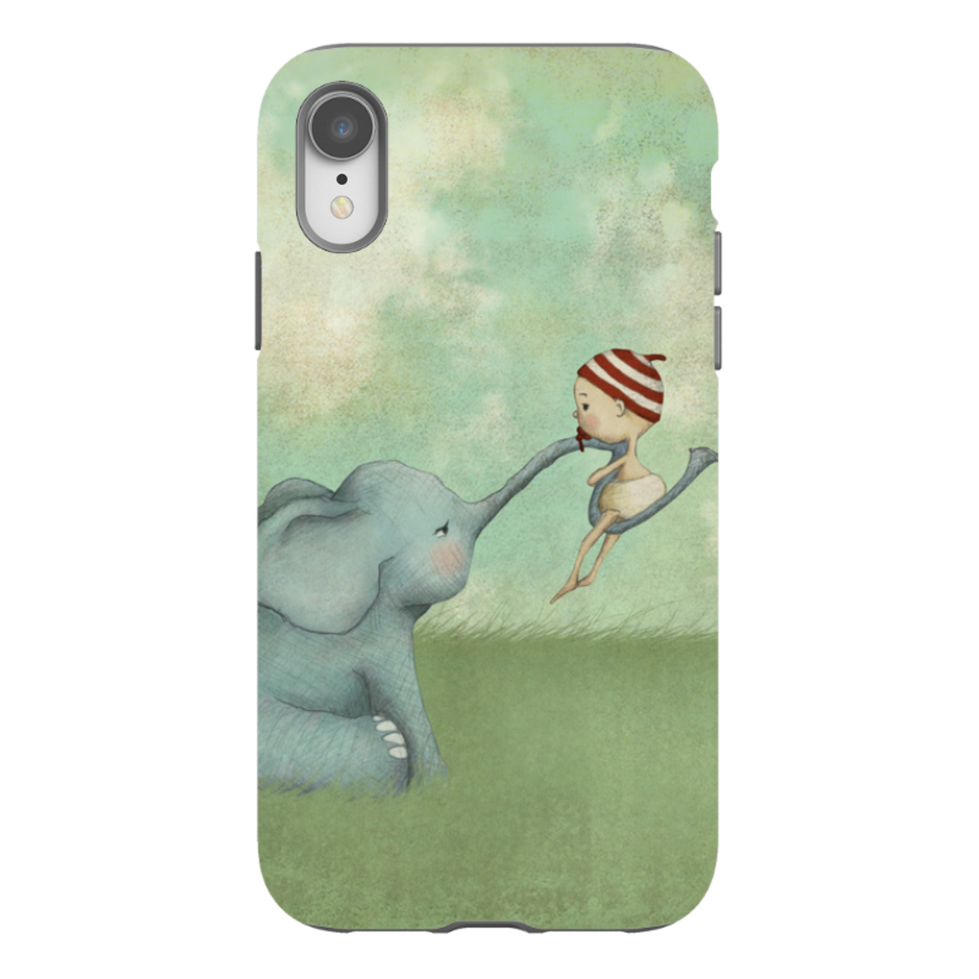iPhone Tough Case - Elephant Baby By Maja Lindberg