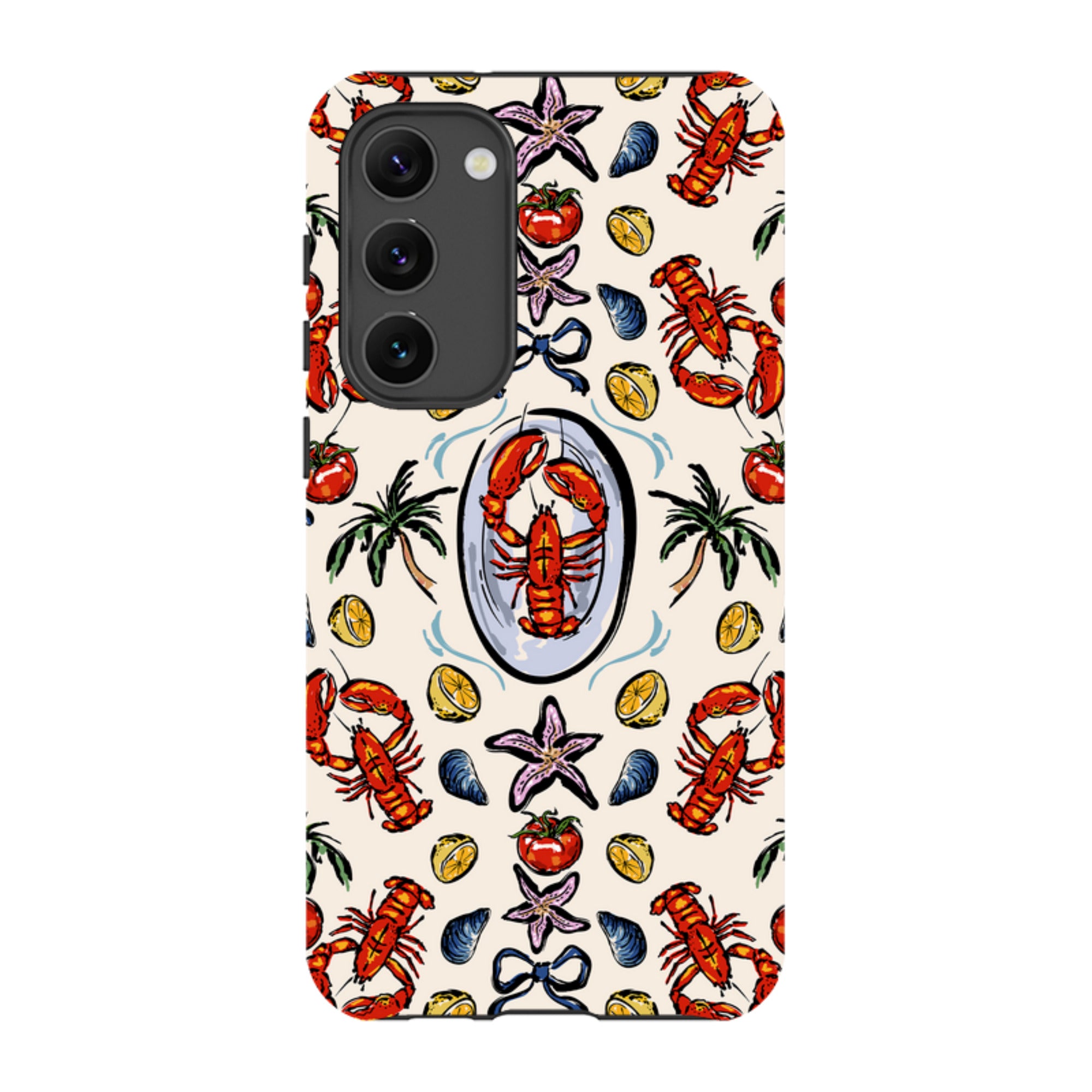 Samsung Tough Case - Seafood and palm trees