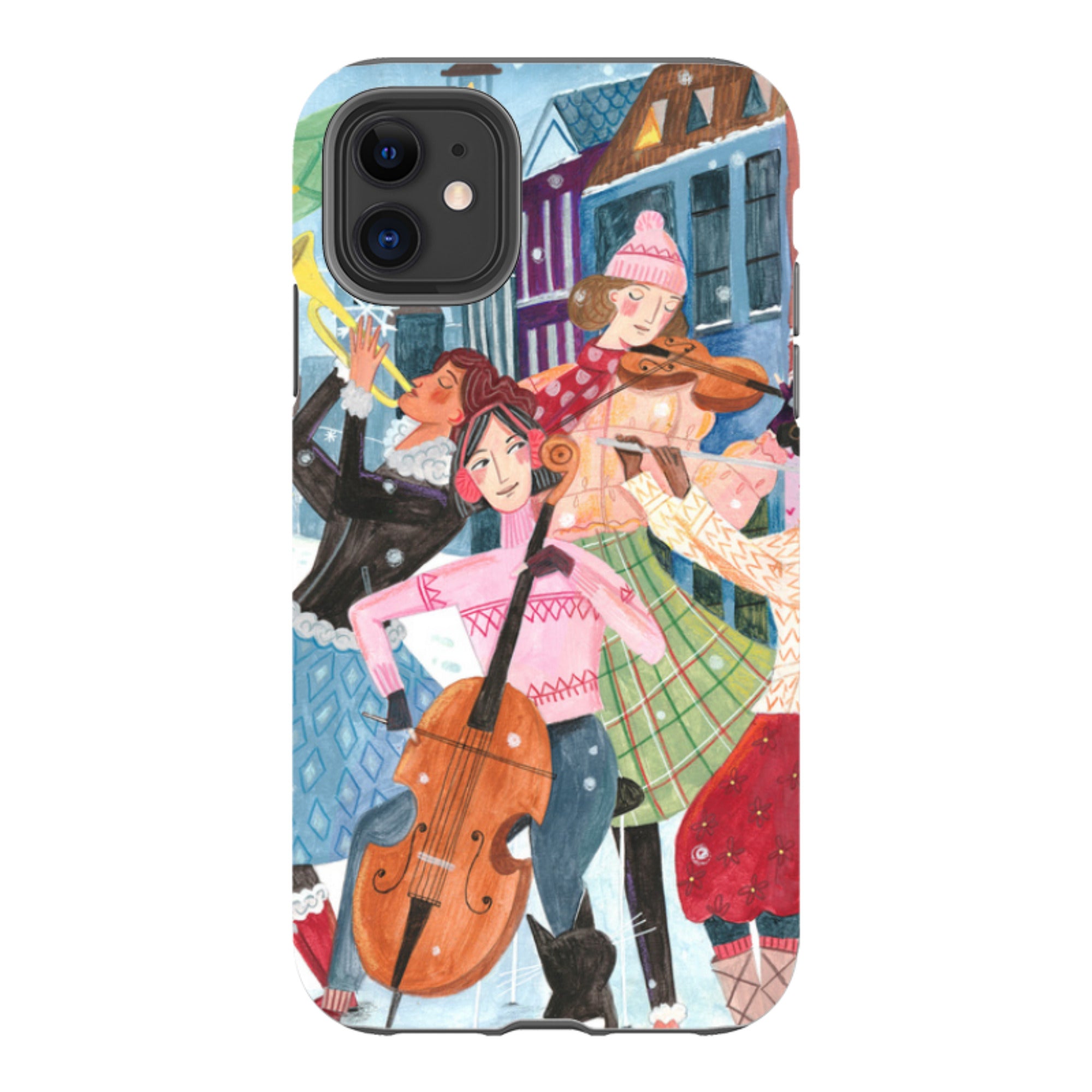 iPhone Tough Case - Musical Winter By Caroline Bonne Muller