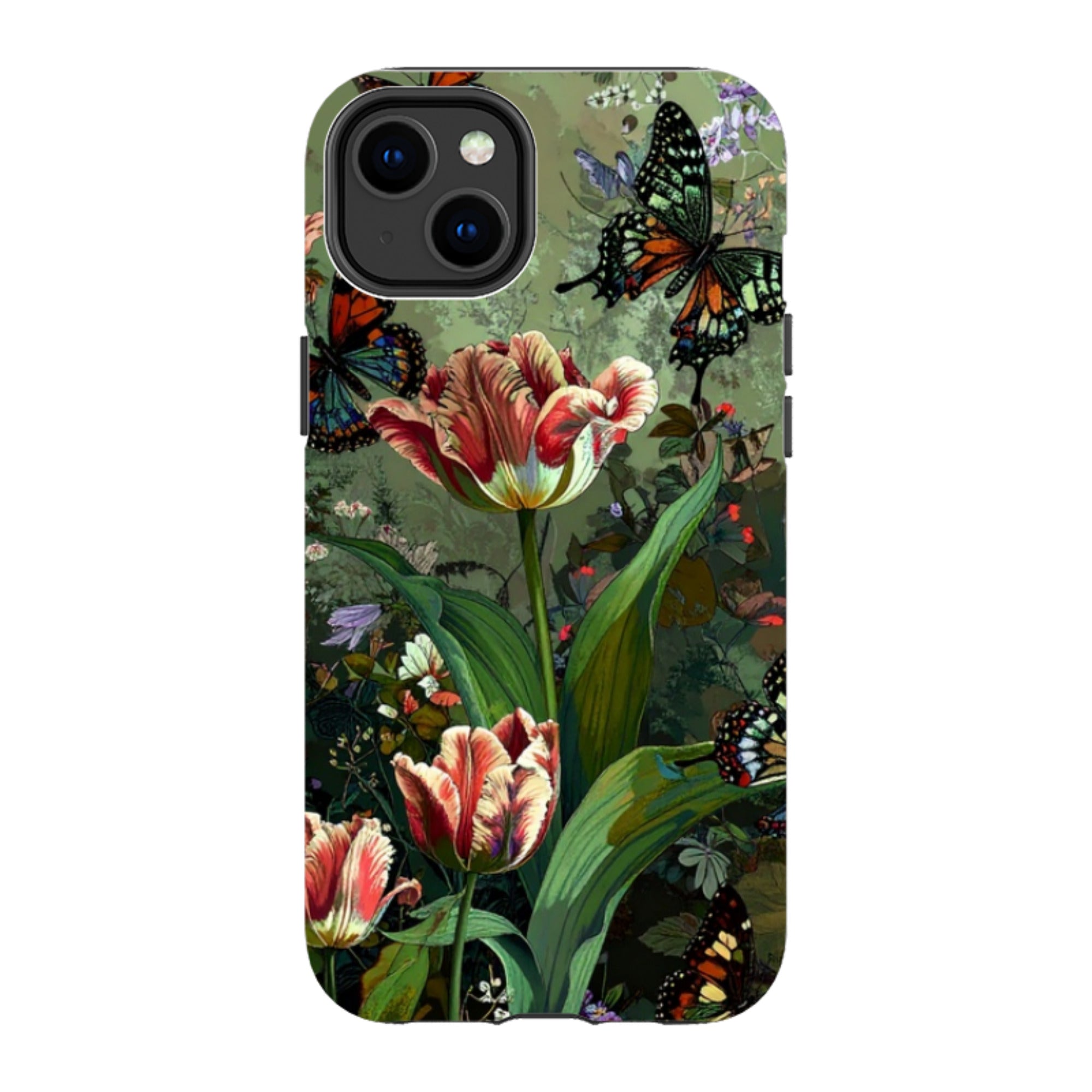 iPhone Tough Case - Green Vyne Butterflies
