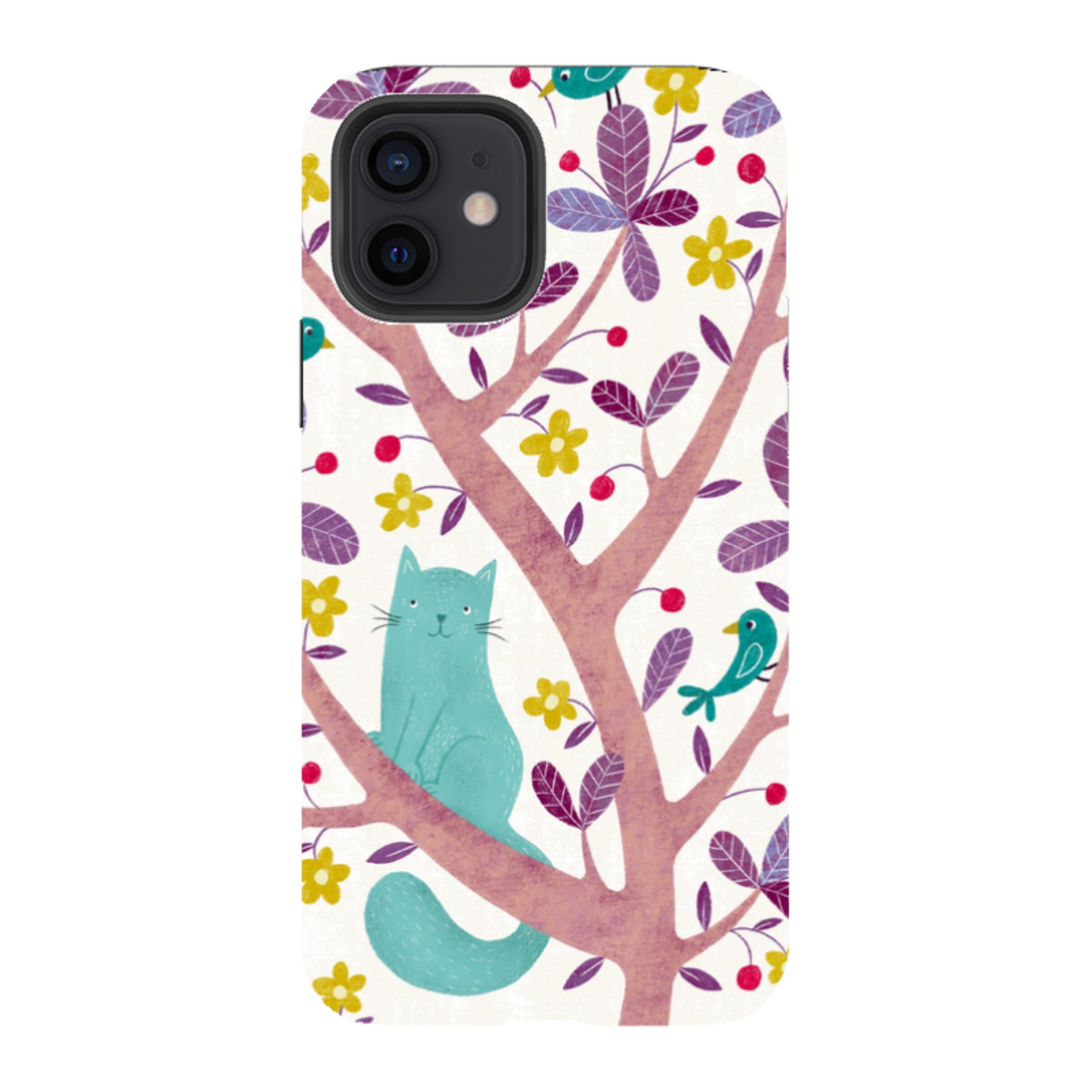 iPhone Tough Case - Cat And Bird By Suzy Taylor