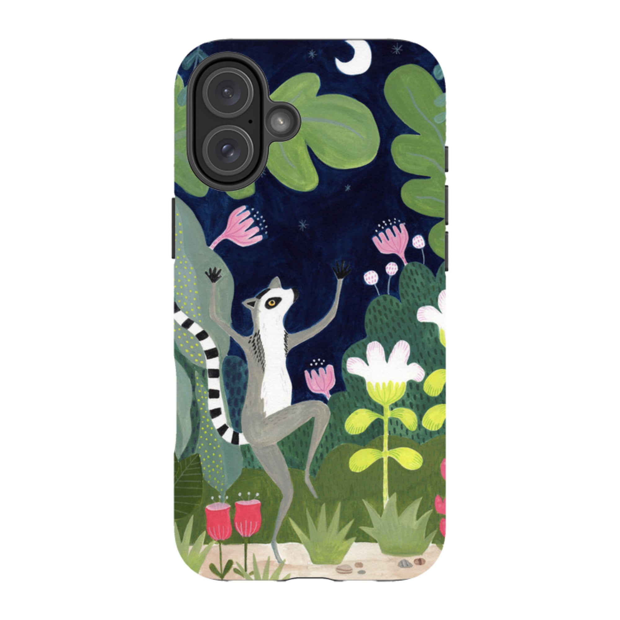 iPhone Tough Case - Dancing Lemur By Bex Parkin