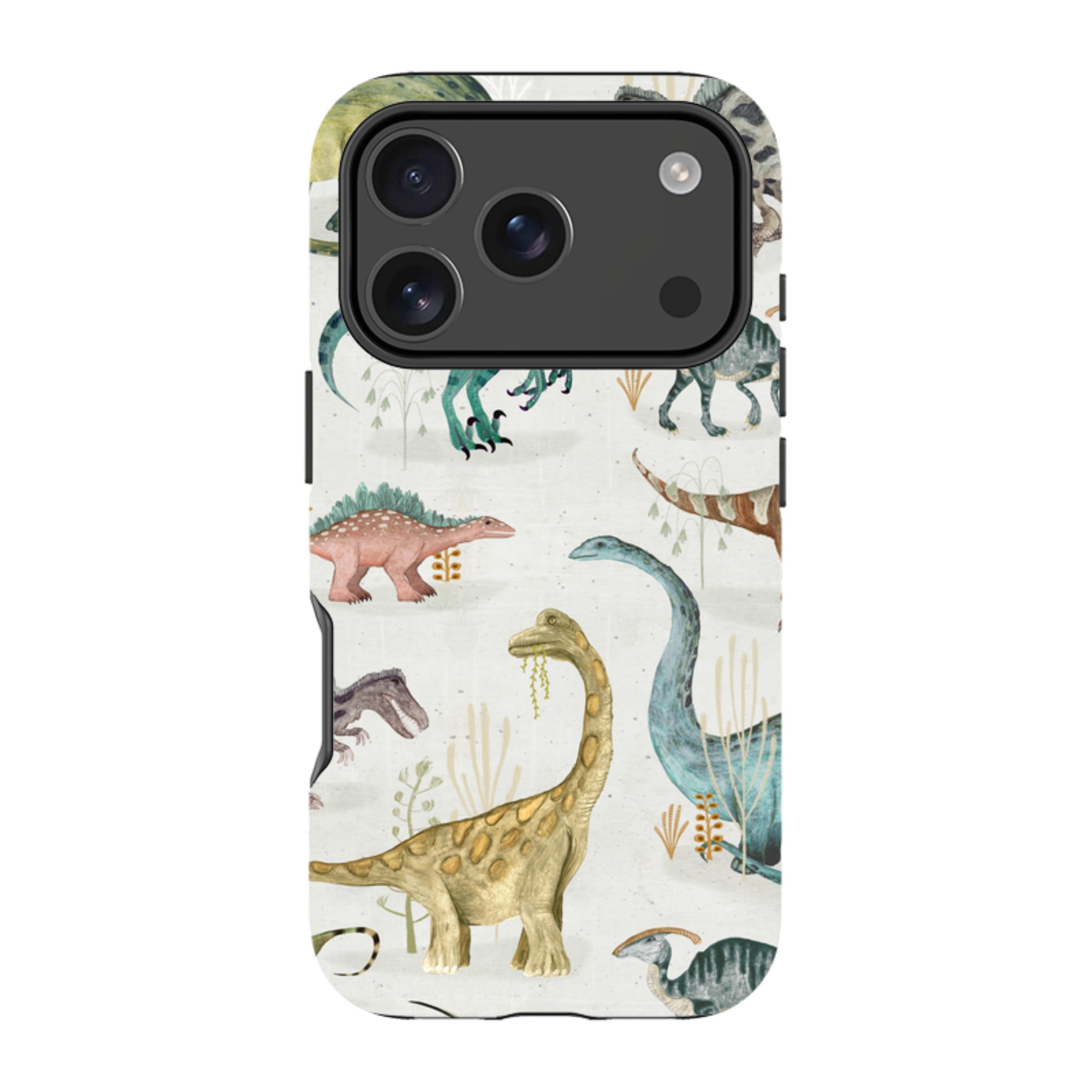 iPhone Tough Case - Dinosaur Pastel By Katherine Quinn